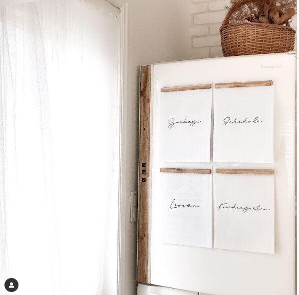 書類を冷蔵庫に貼る人必見!一工夫で生活感をかくす神アイデア