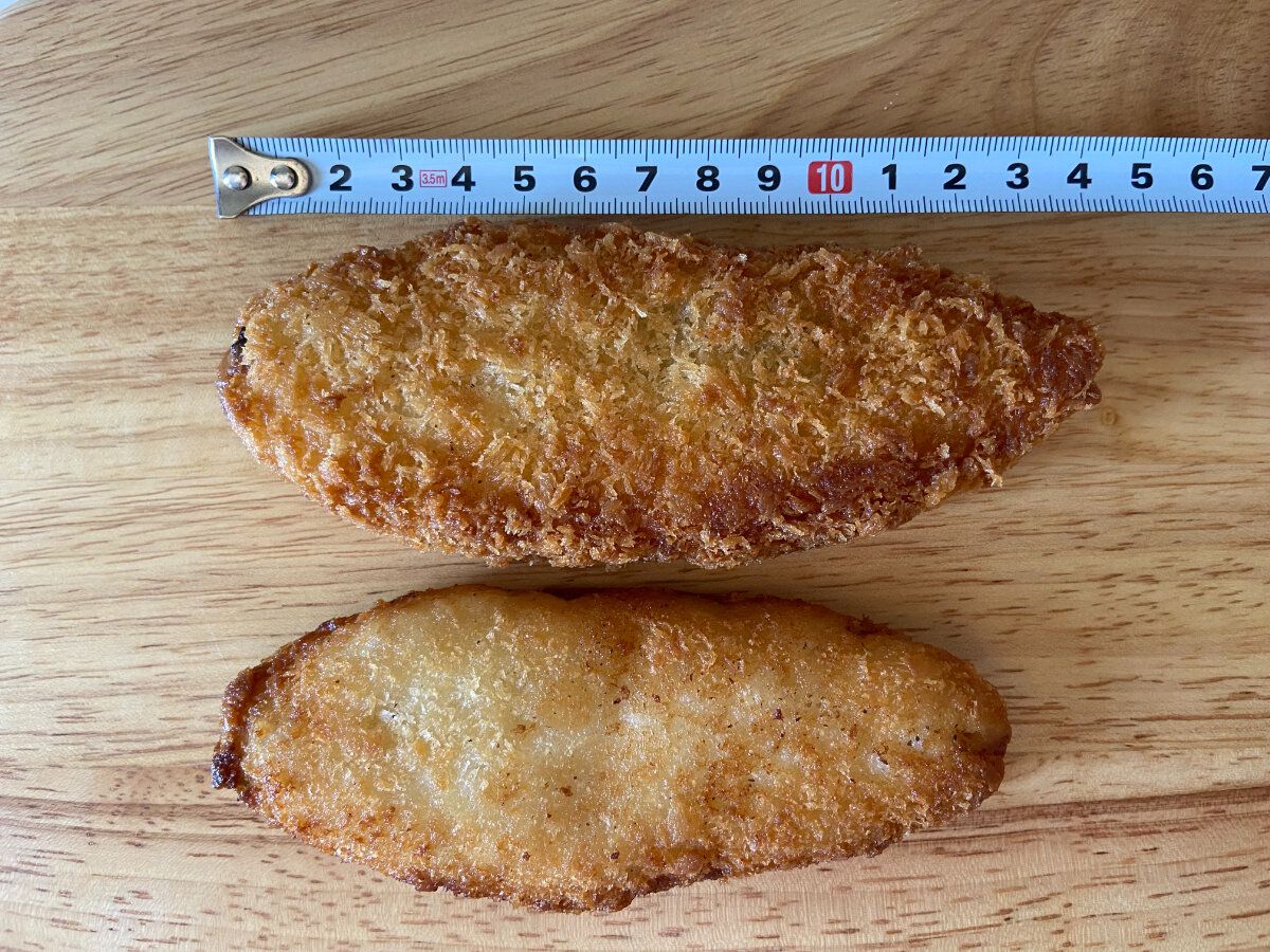 白身フライサイズ