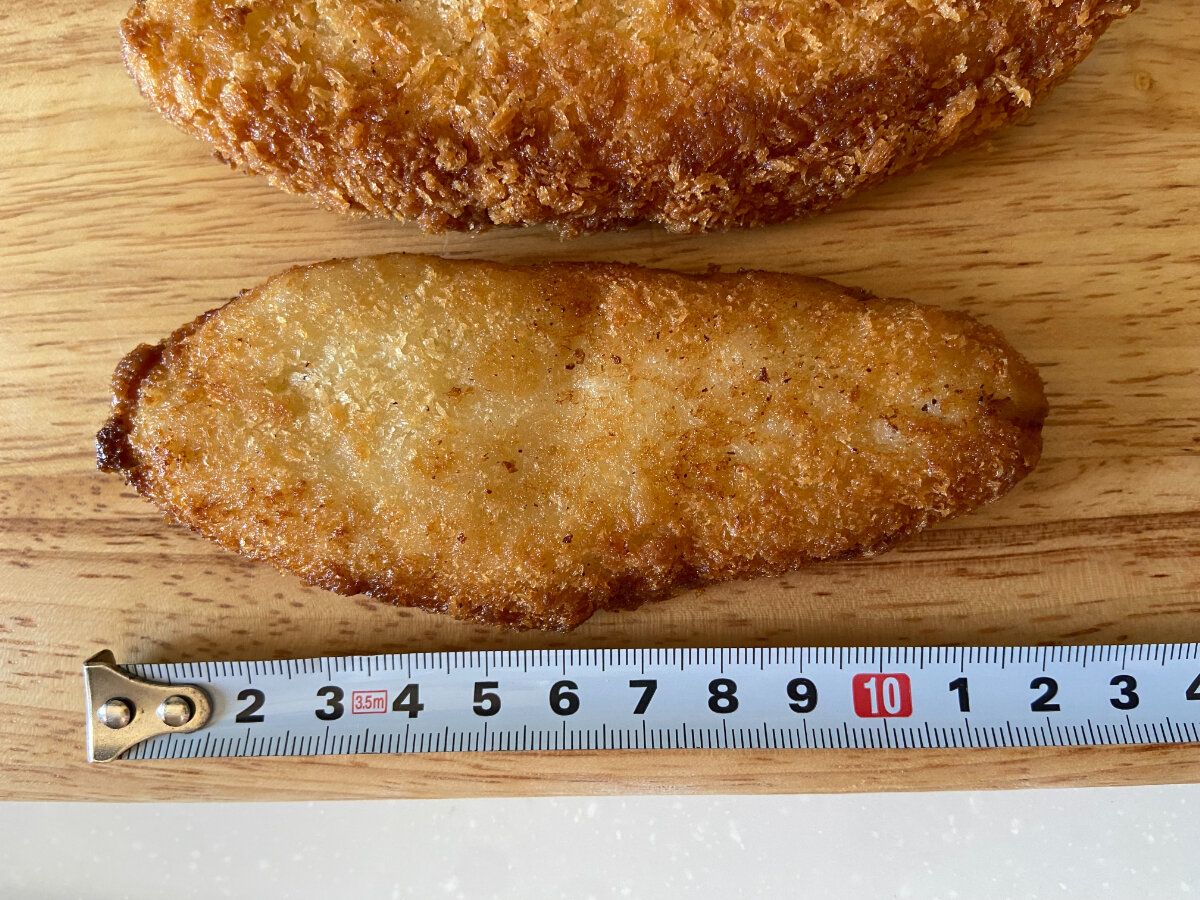 本気の白身フライサイズ