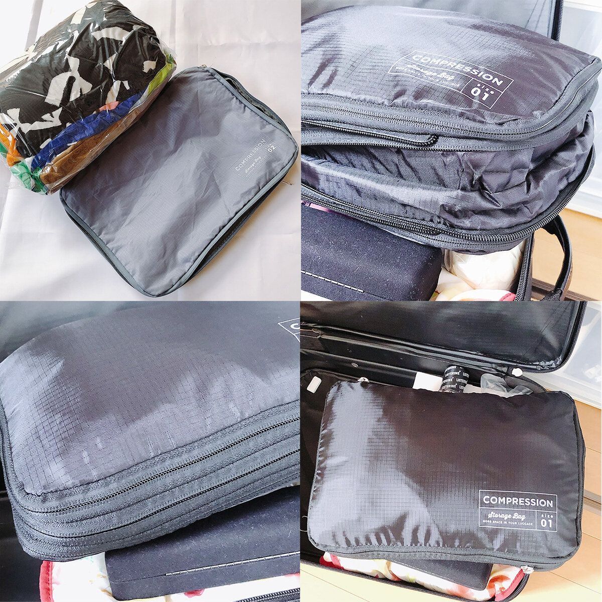 防災グッズのブランケットを収納