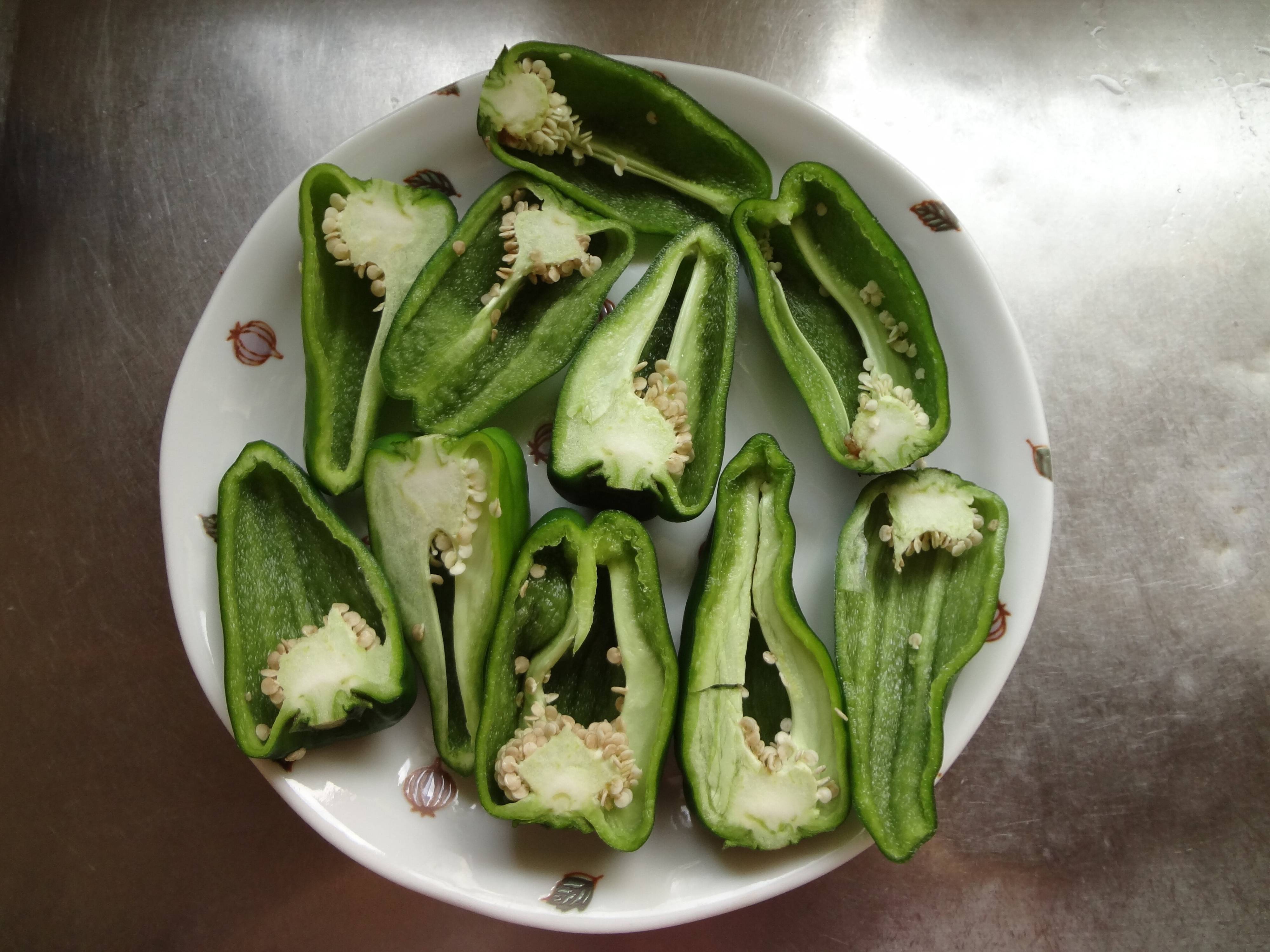 ピーマンのなめ茸あえ