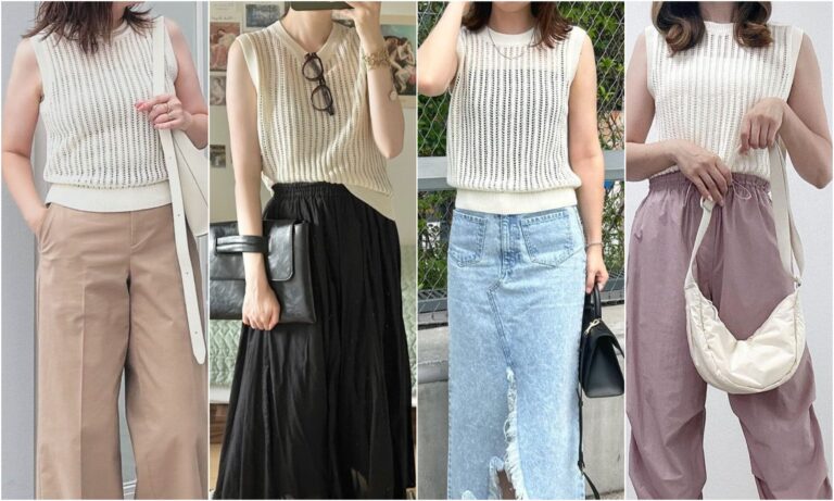 オシャレと涼しさを両立！この夏大活躍する【ユニクロ】のメッシュセーターがイチオシ