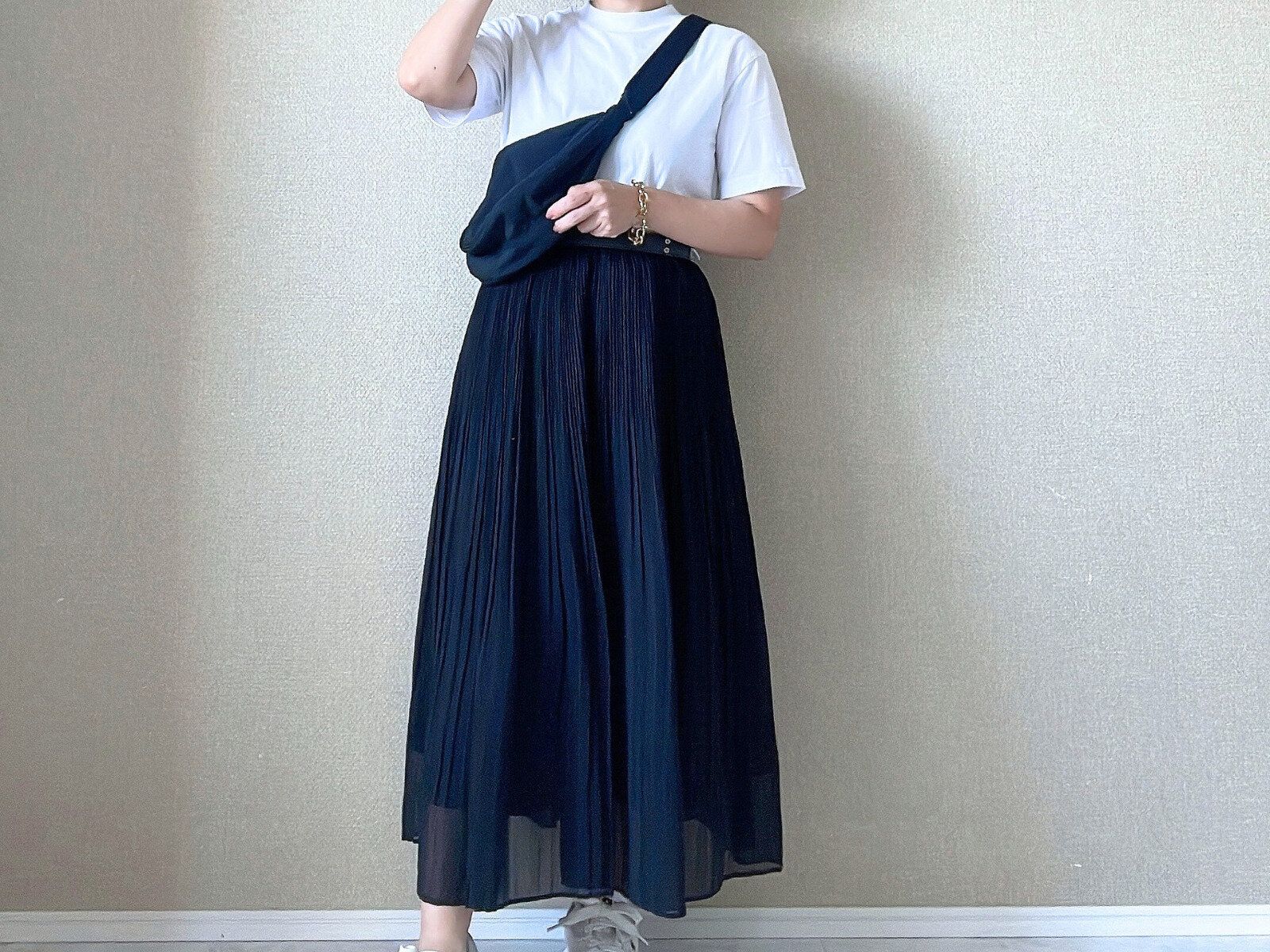 ユニクロ　シフォンスカート