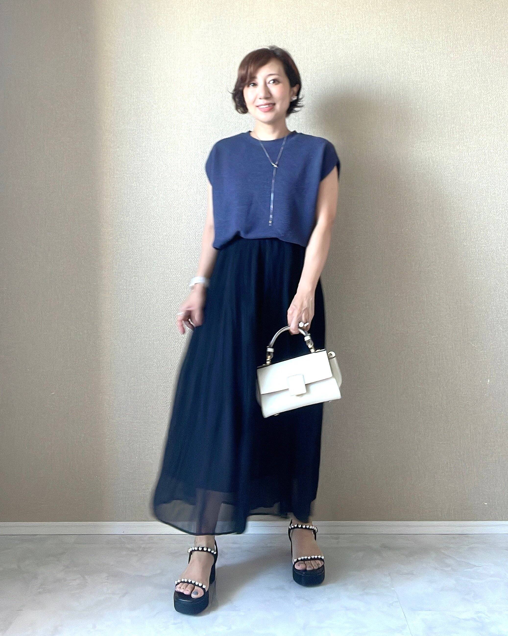 ユニクロ　シフォンスカート