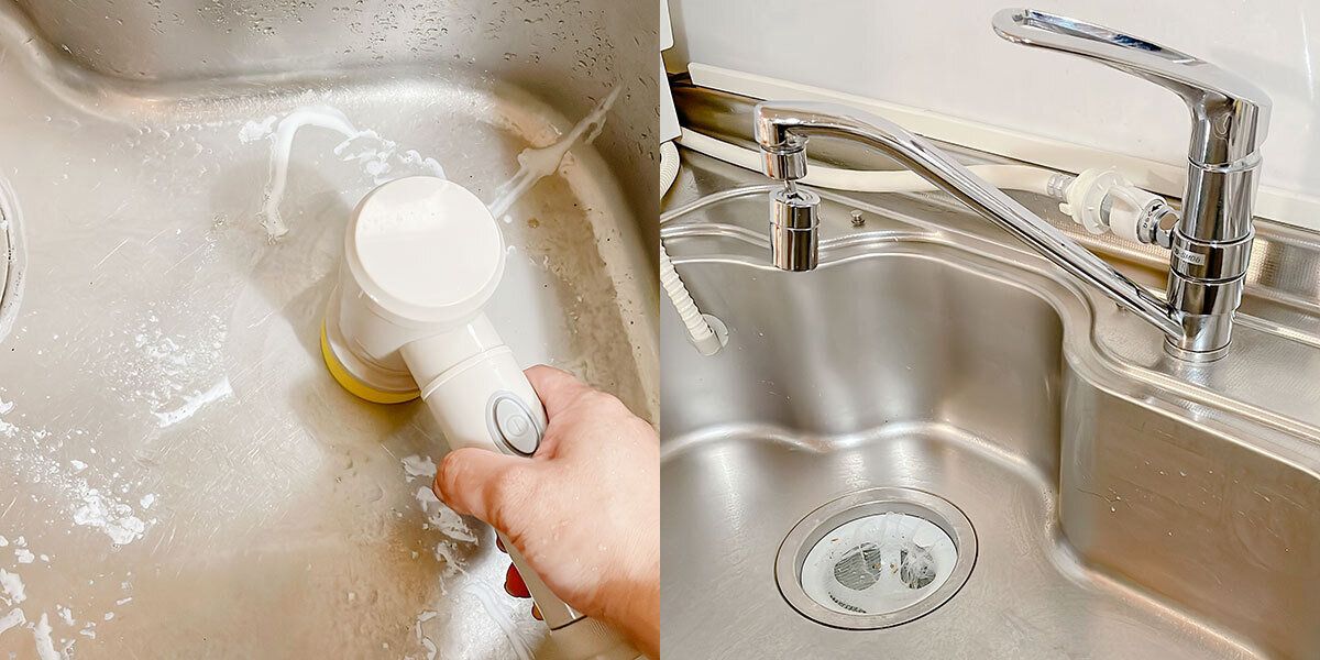 シンクにはスポンジ使用