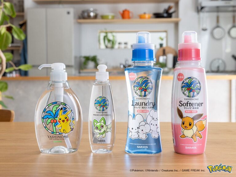 肌にも自然にもやさしい人気のヤシノミ洗剤シリーズにポケモンデザインが登場！