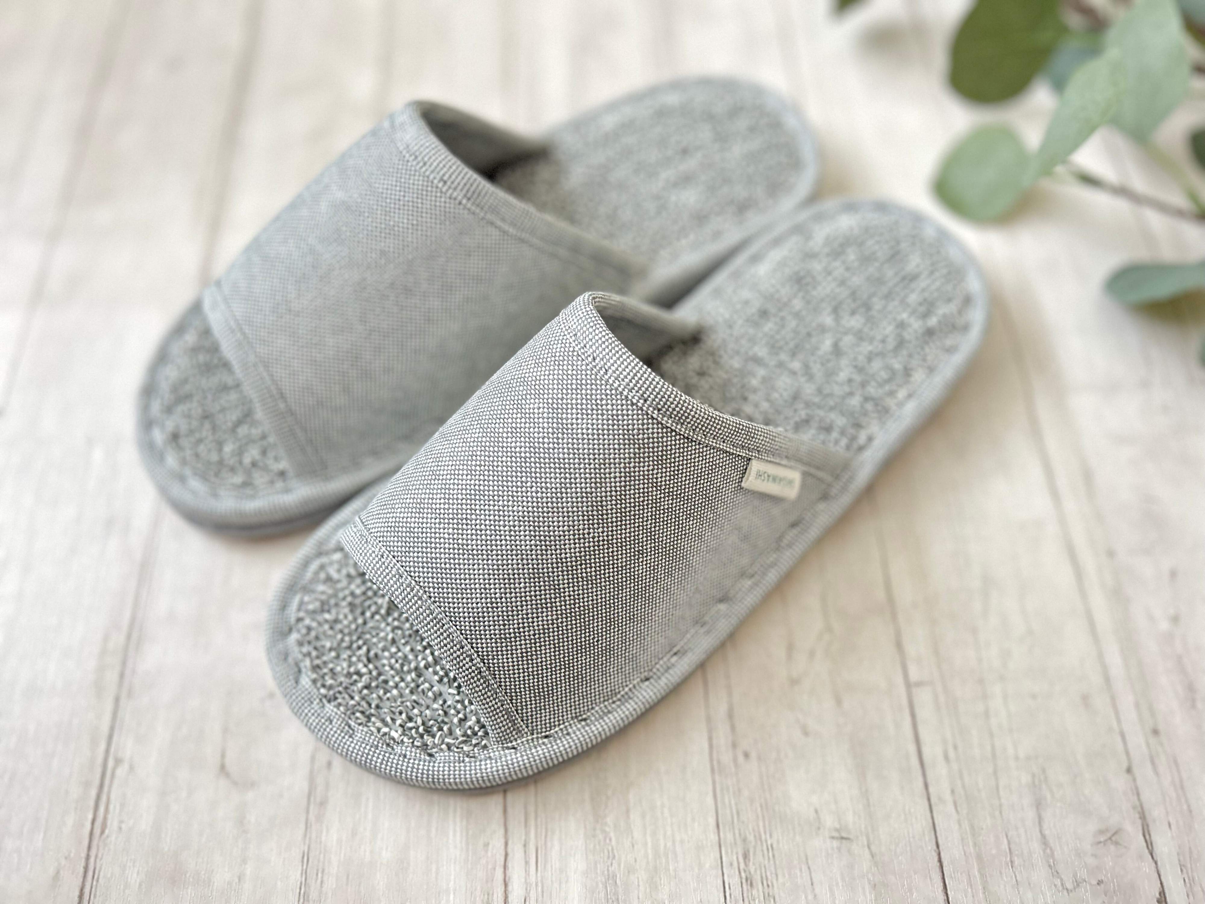 楽天　ささ和紙パイルスリッパ　蒸れない　夏