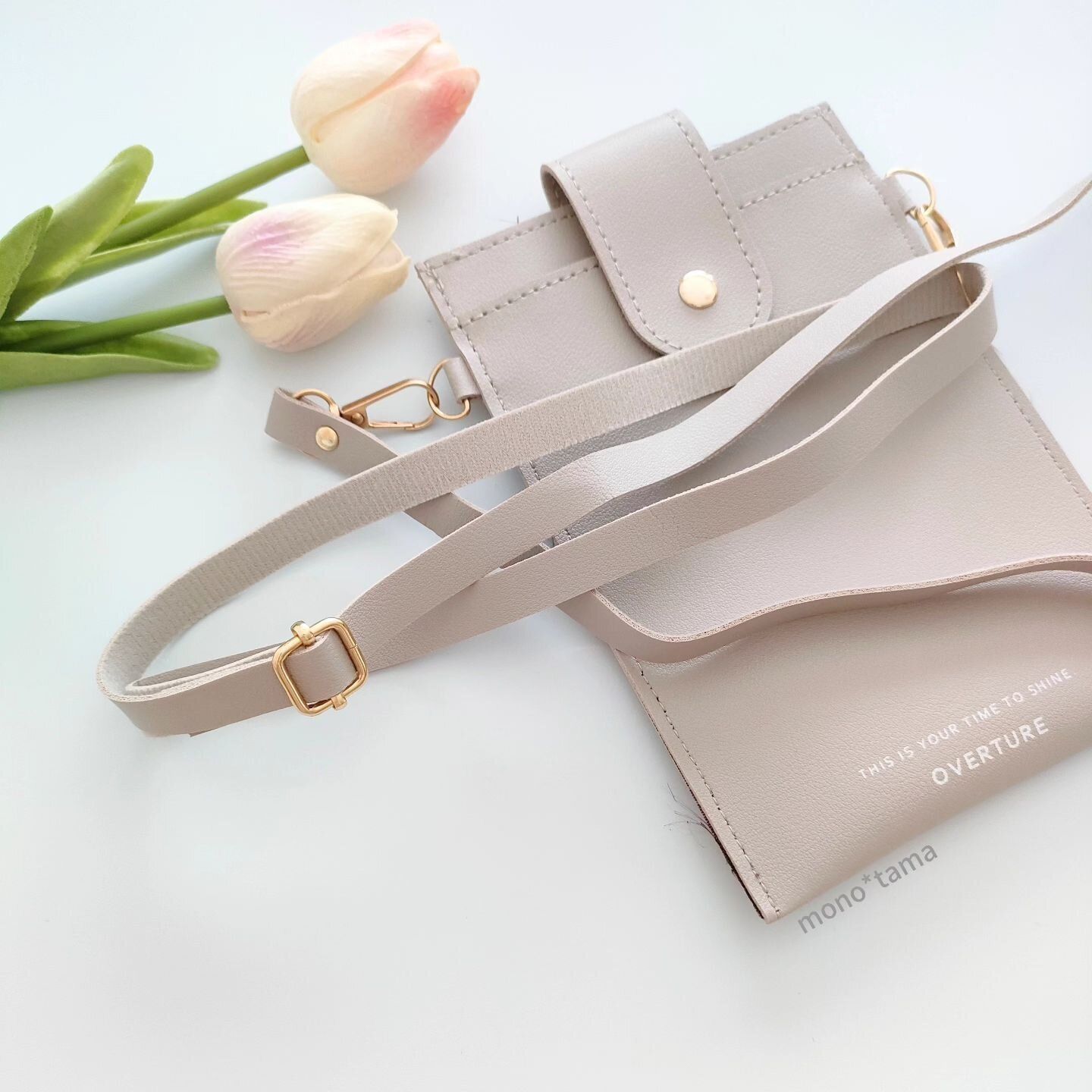 これひとつでお出かけ可能！「肩掛けスリムショルダーバッグ」