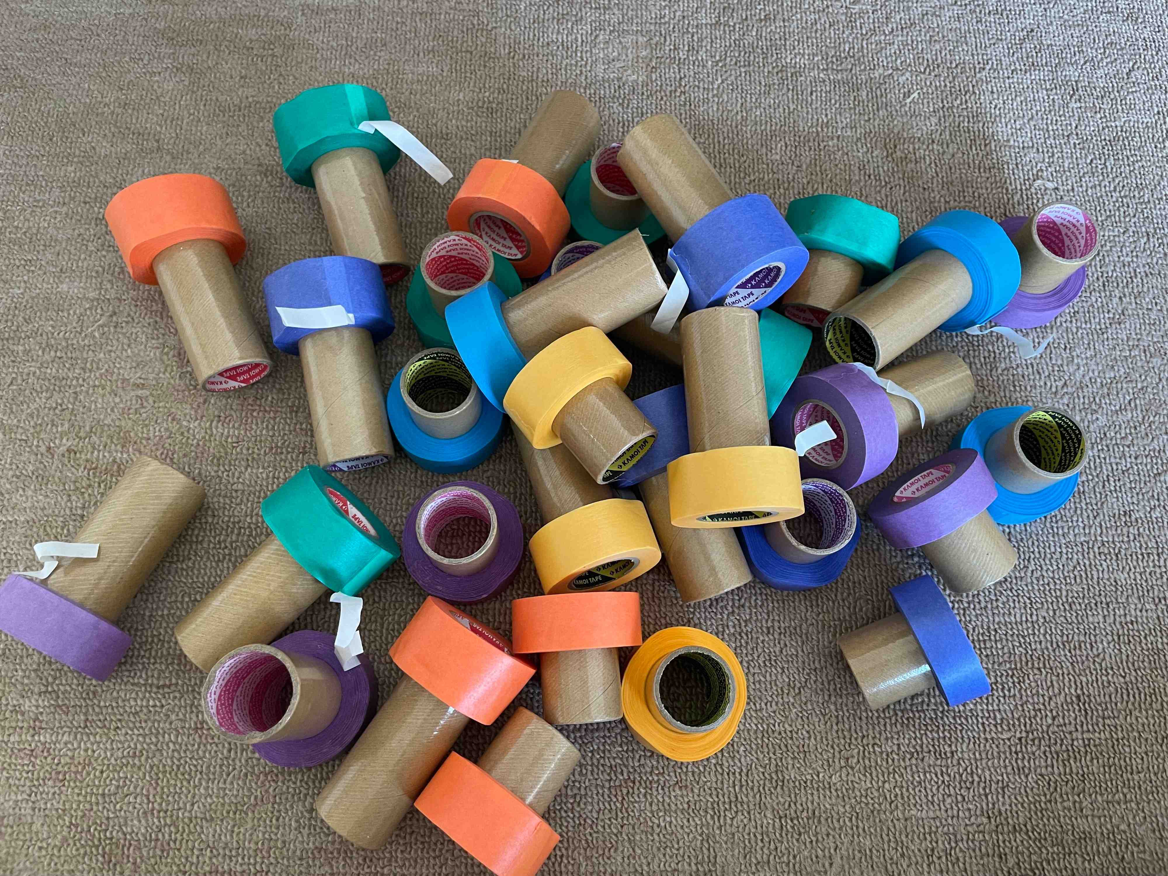 マスキングテープの山