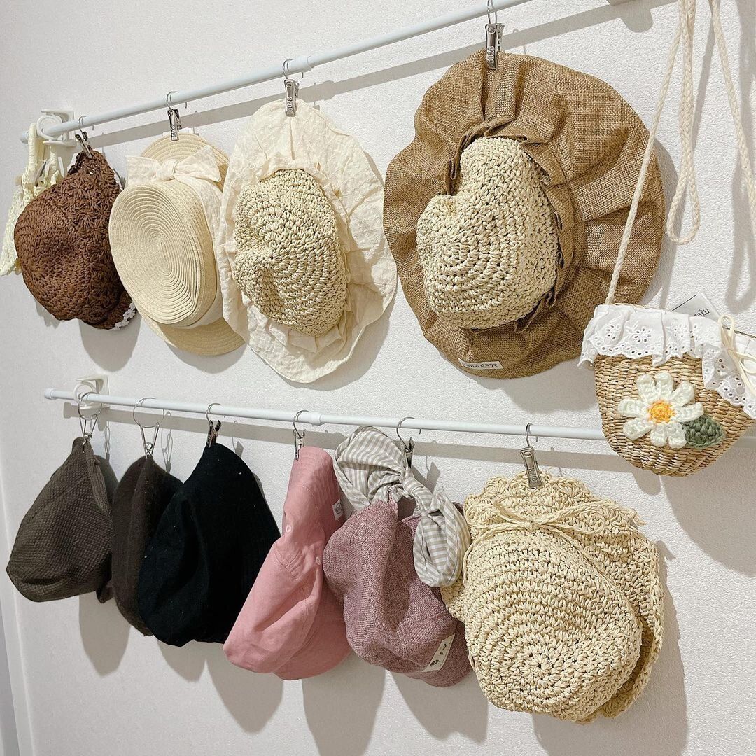 100均や無印アイテムで作る帽子収納おすすめアイデア