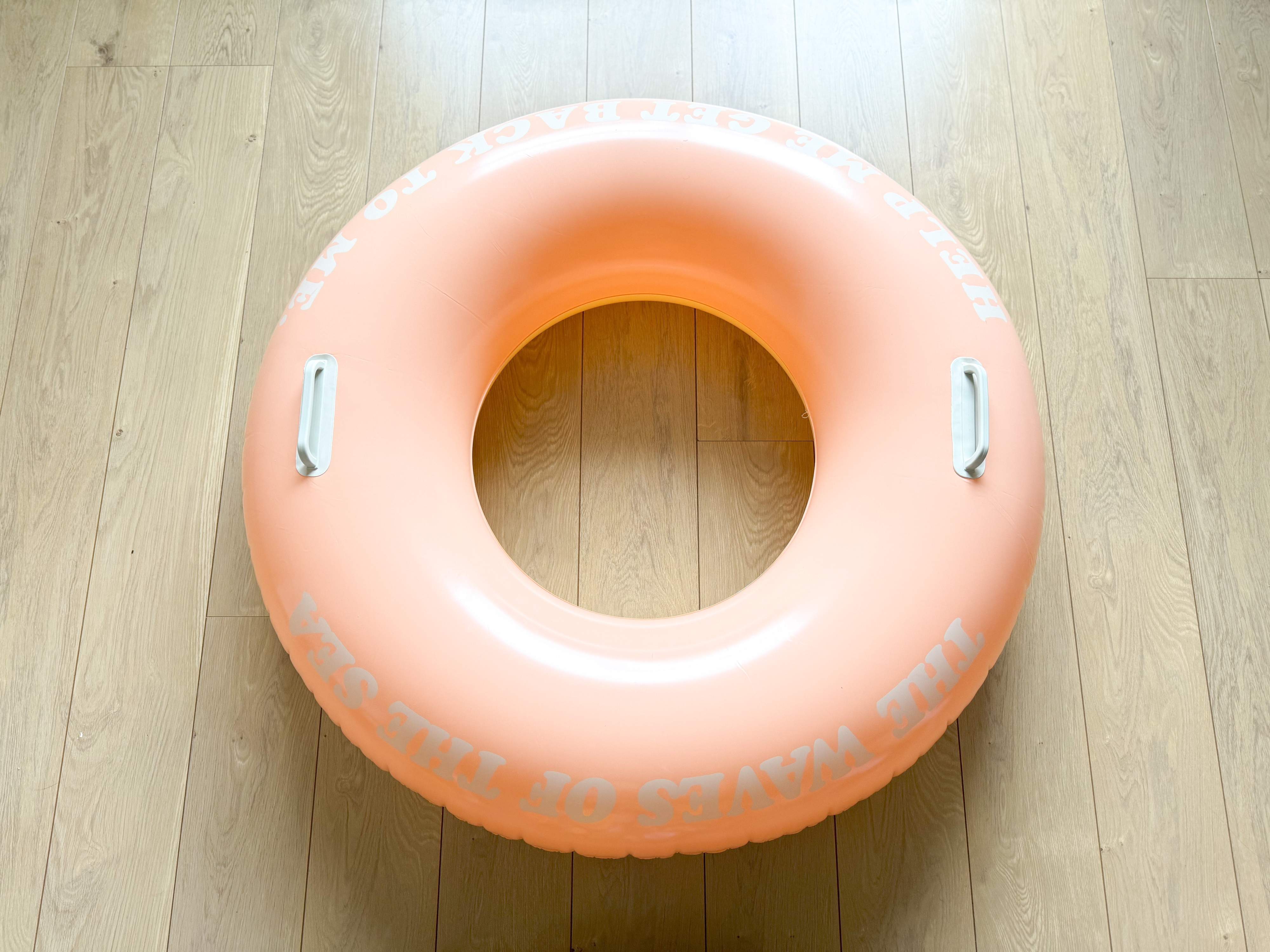 取っ手付きバイカラー浮き輪 L