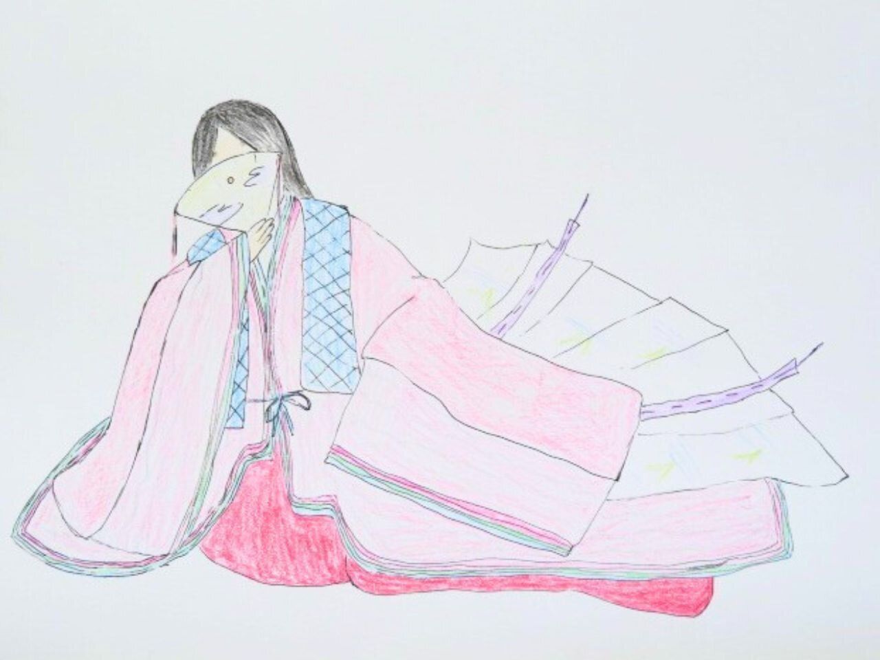 唐衣や裳をつけた姿