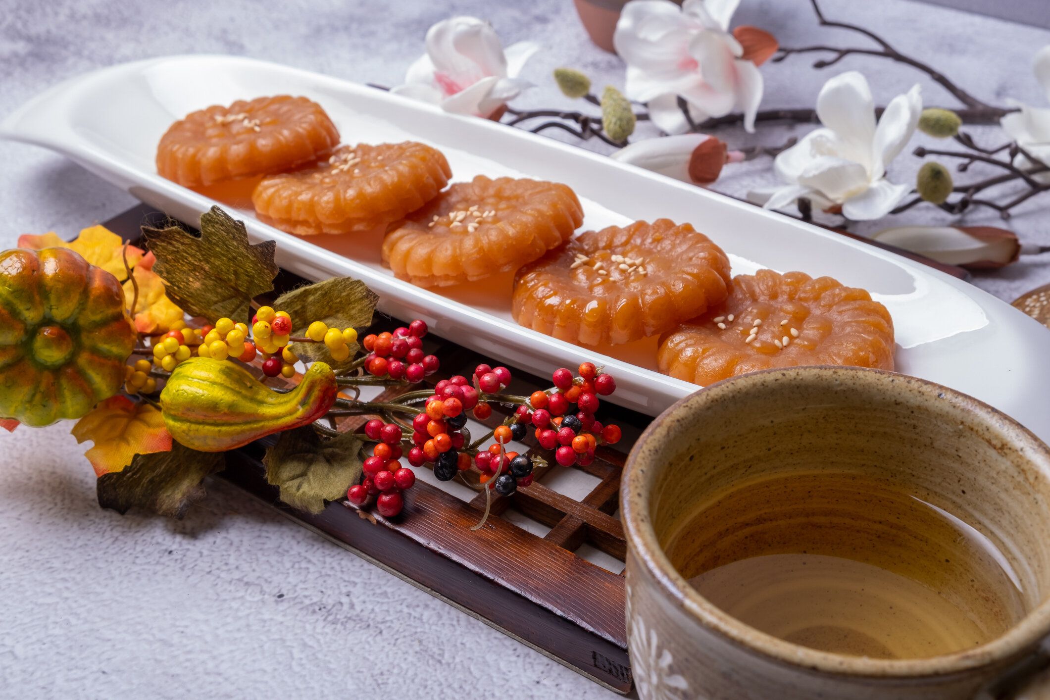 韓国の休日の食べ物おいしいスナックヤクワ