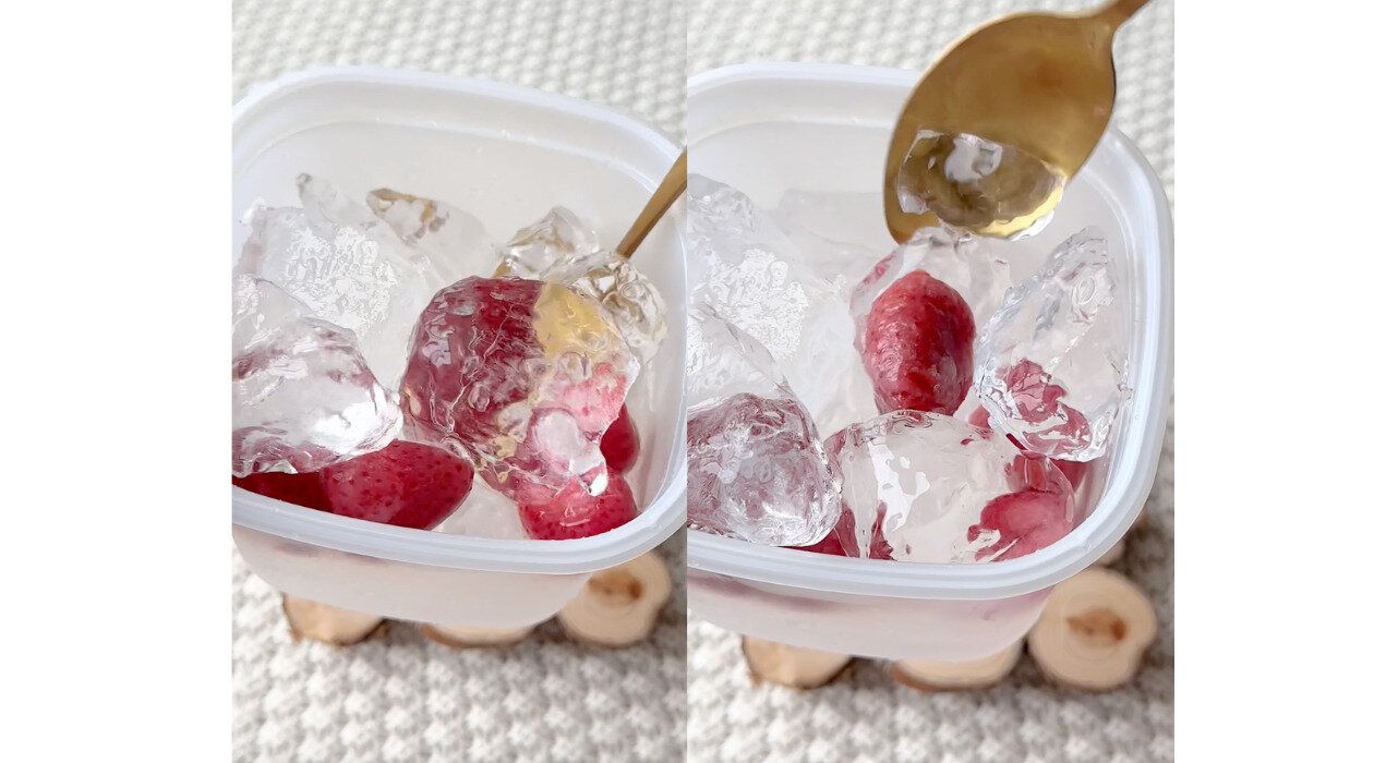 氷タンフルをコンビニの冷凍フルーツで作る