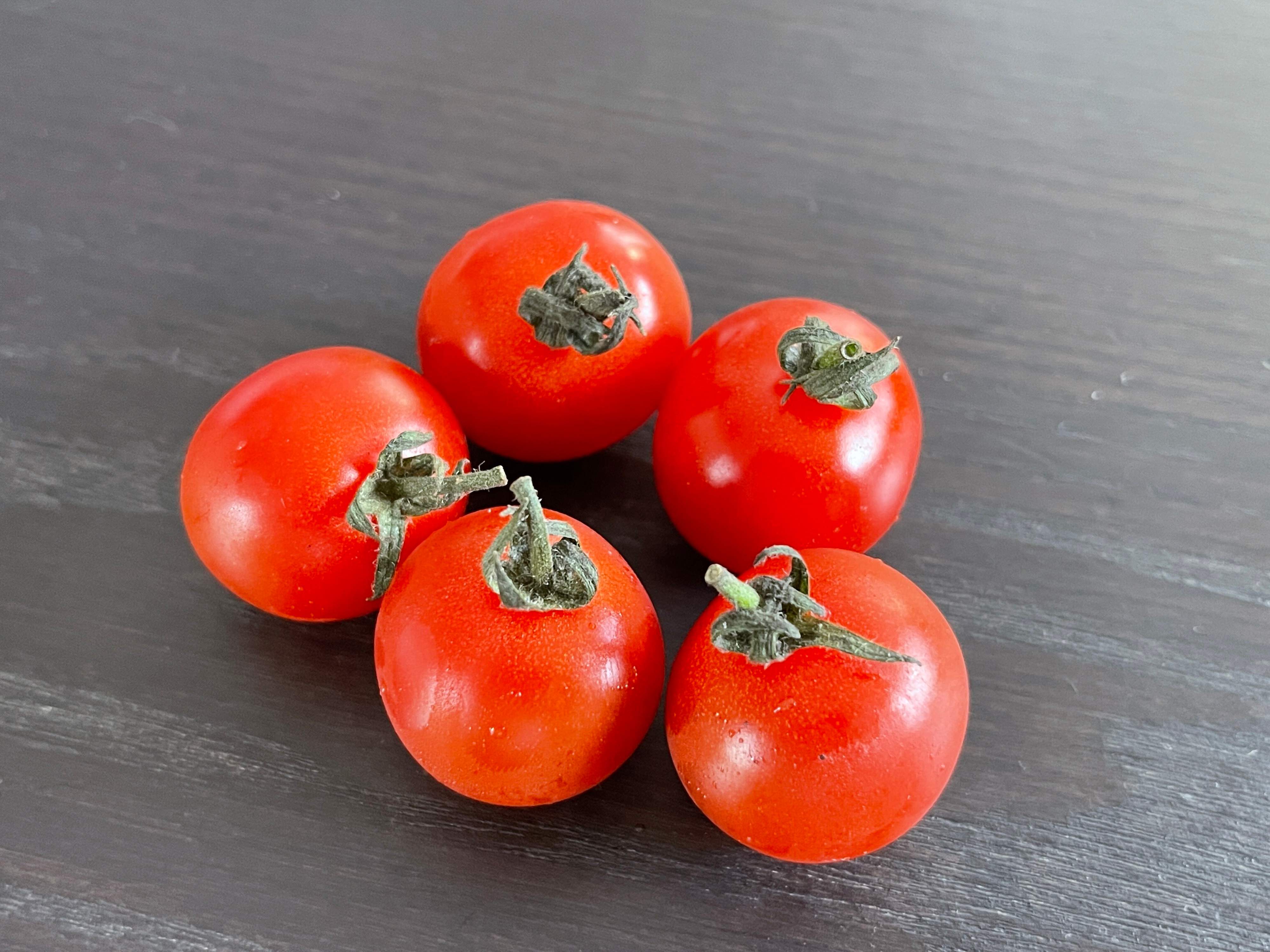 テーブルにのったミニトマト