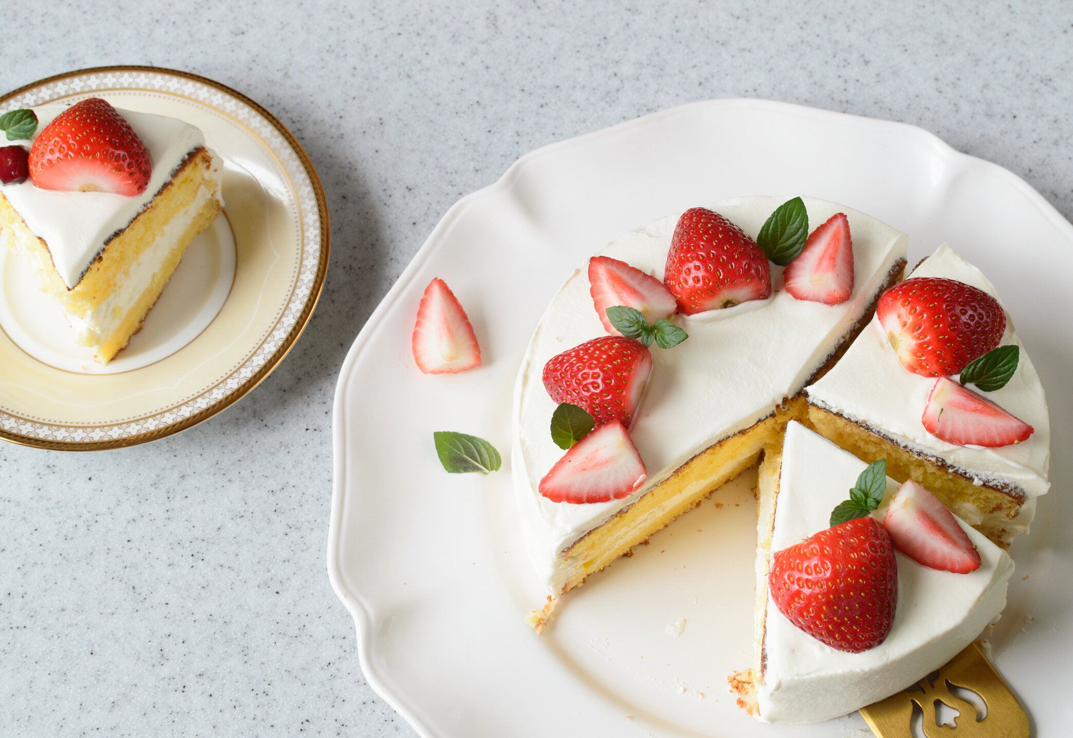 イチゴのショートケーキ