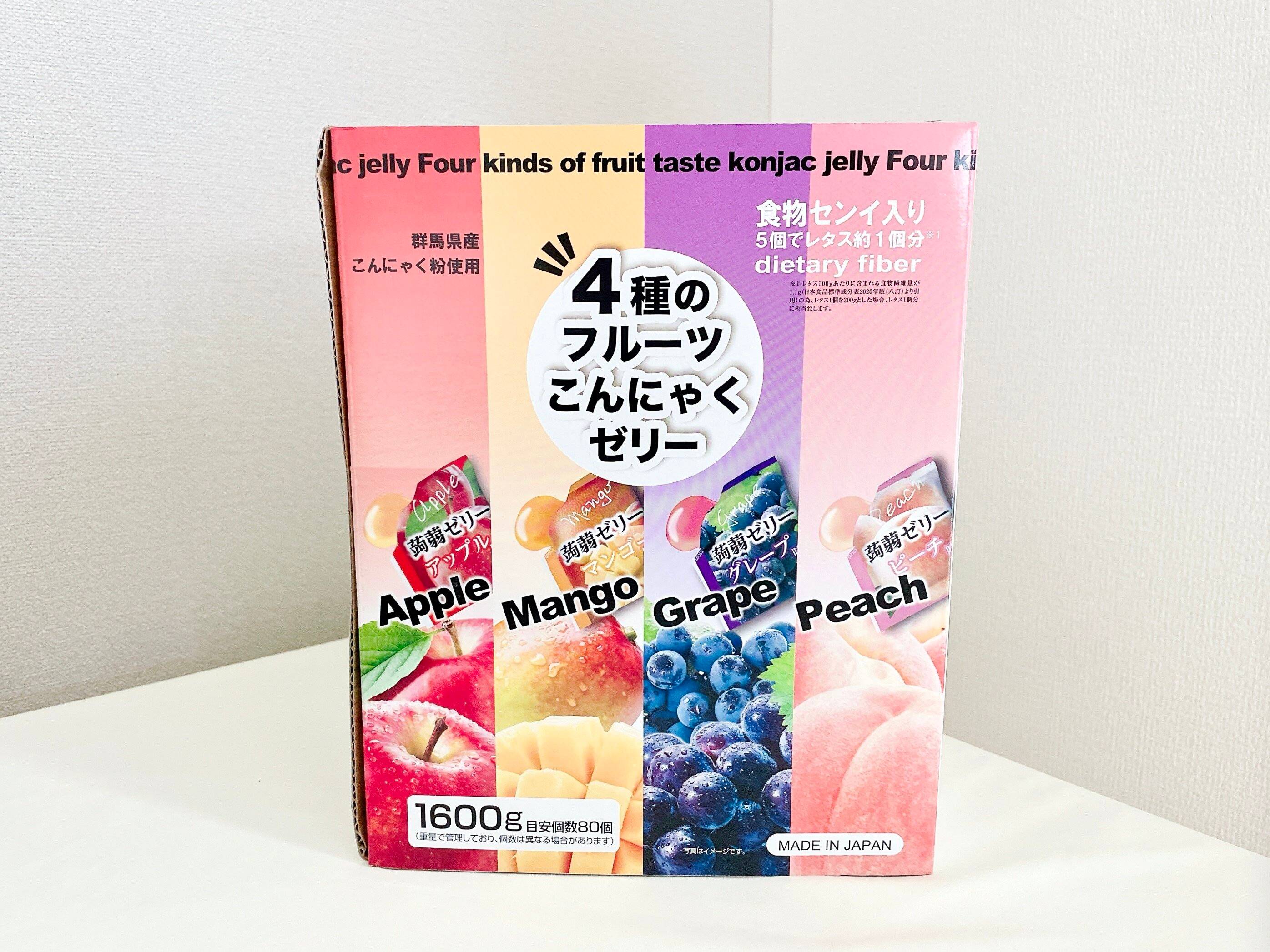 コストコ　4種のフルーツ こんにゃくゼリー 80個入り