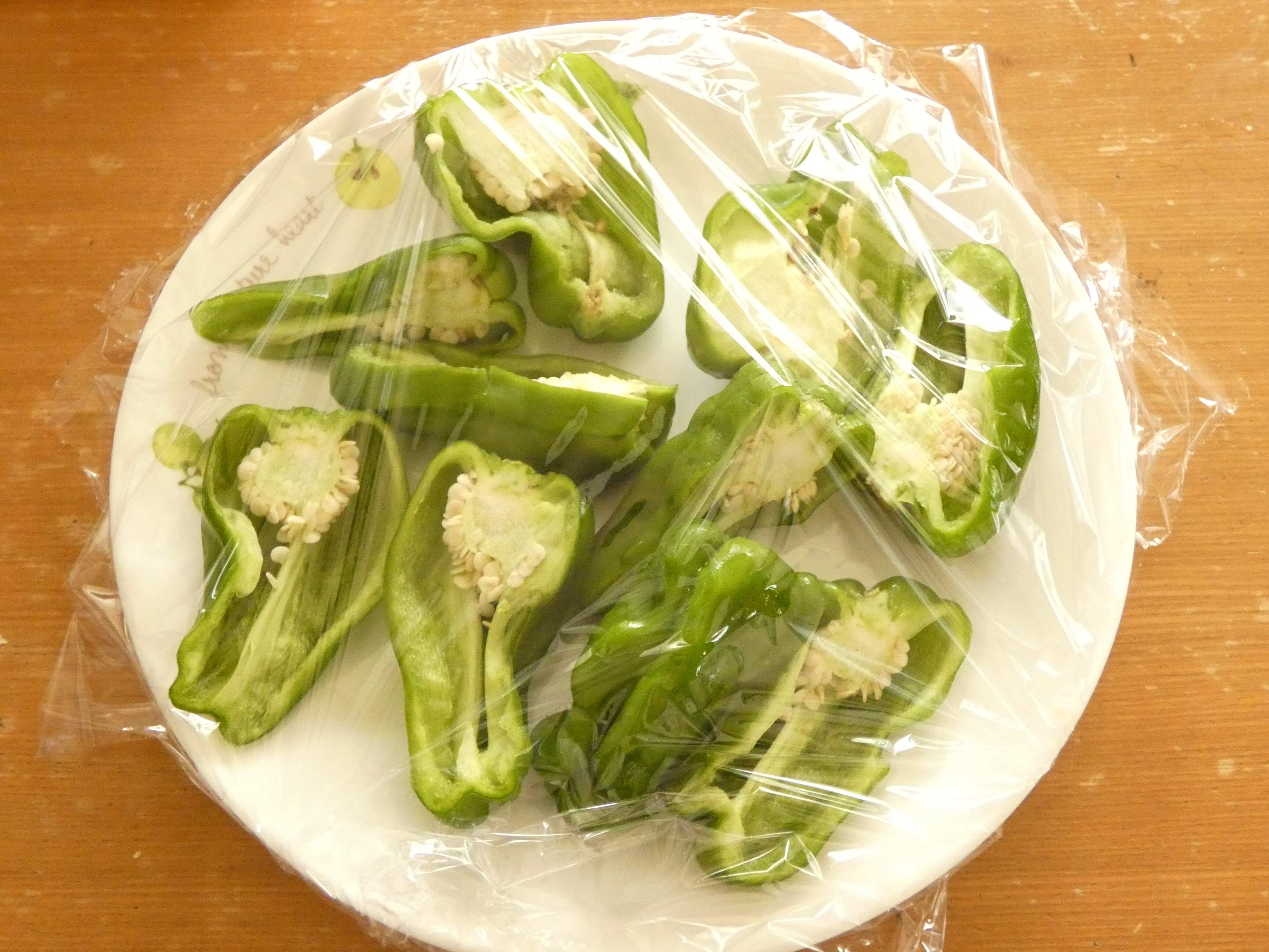 ピーマンのだし漬け