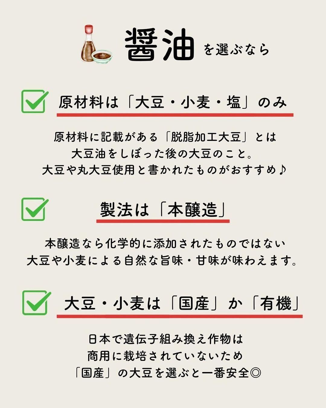 醤油の選びかた