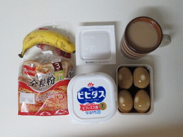 コンロを使わないものを朝食に