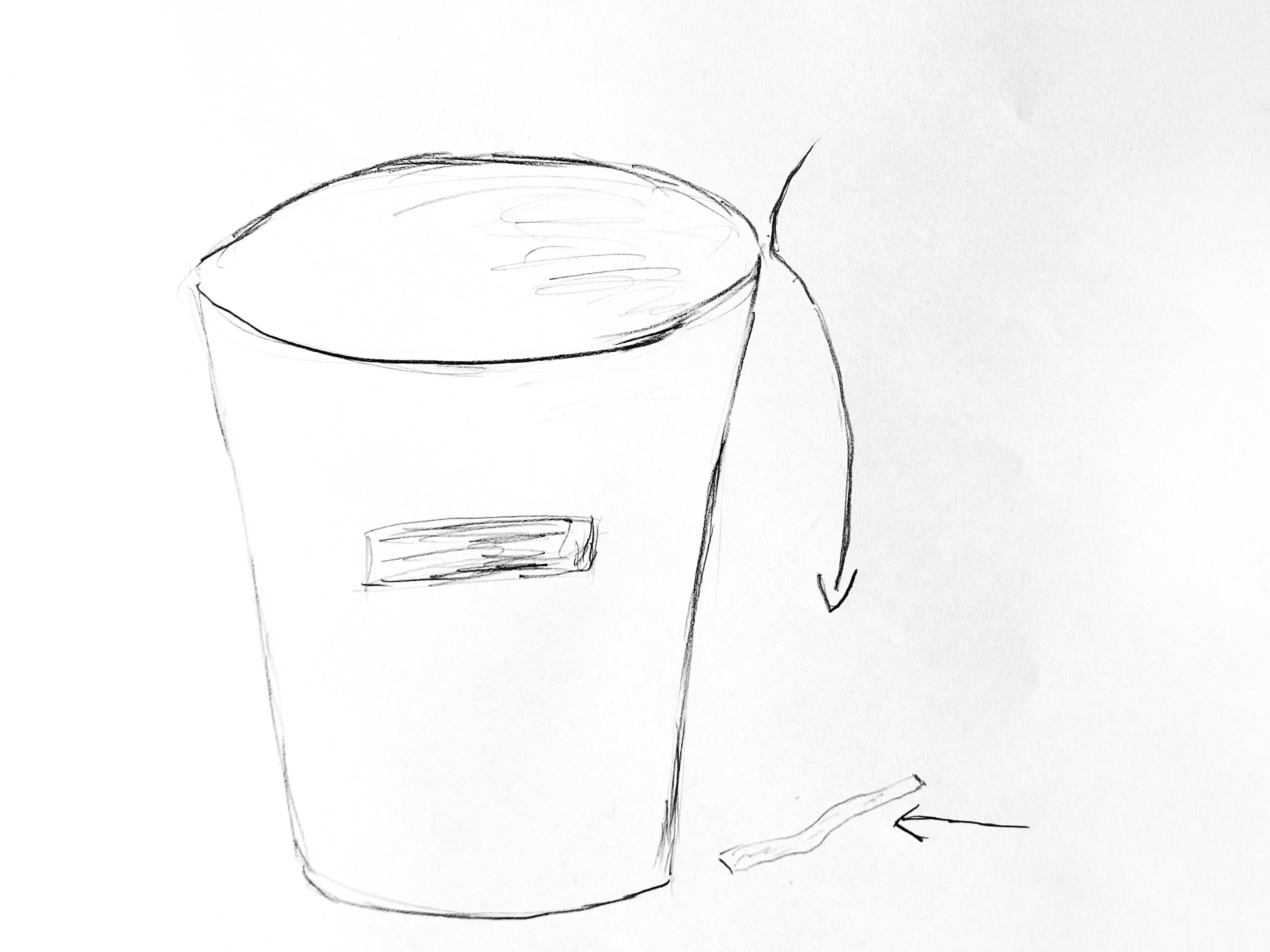 ケース3：切れ端がゴミ箱に入らない