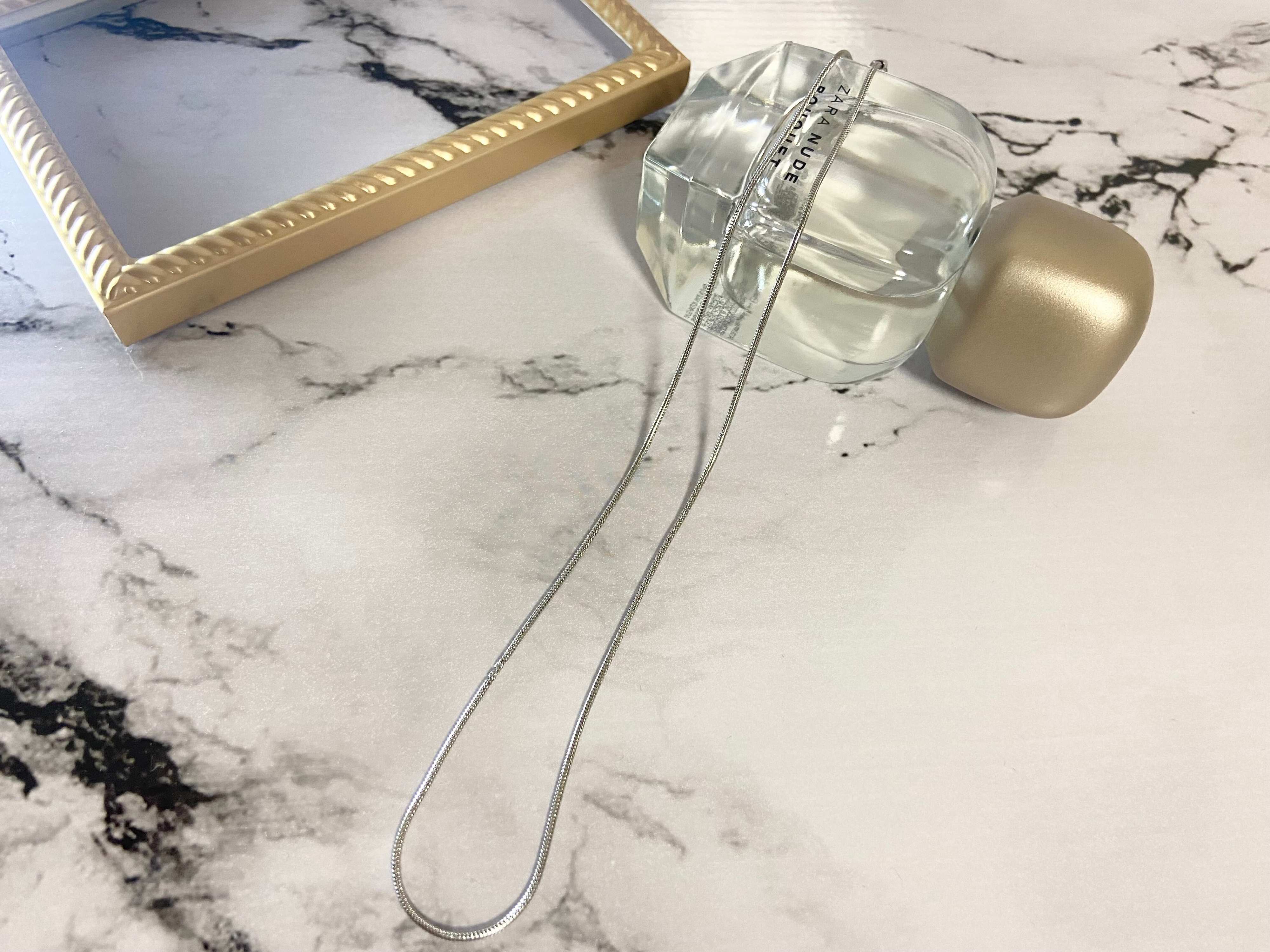 ステンレススネークチェーンショートネックレス