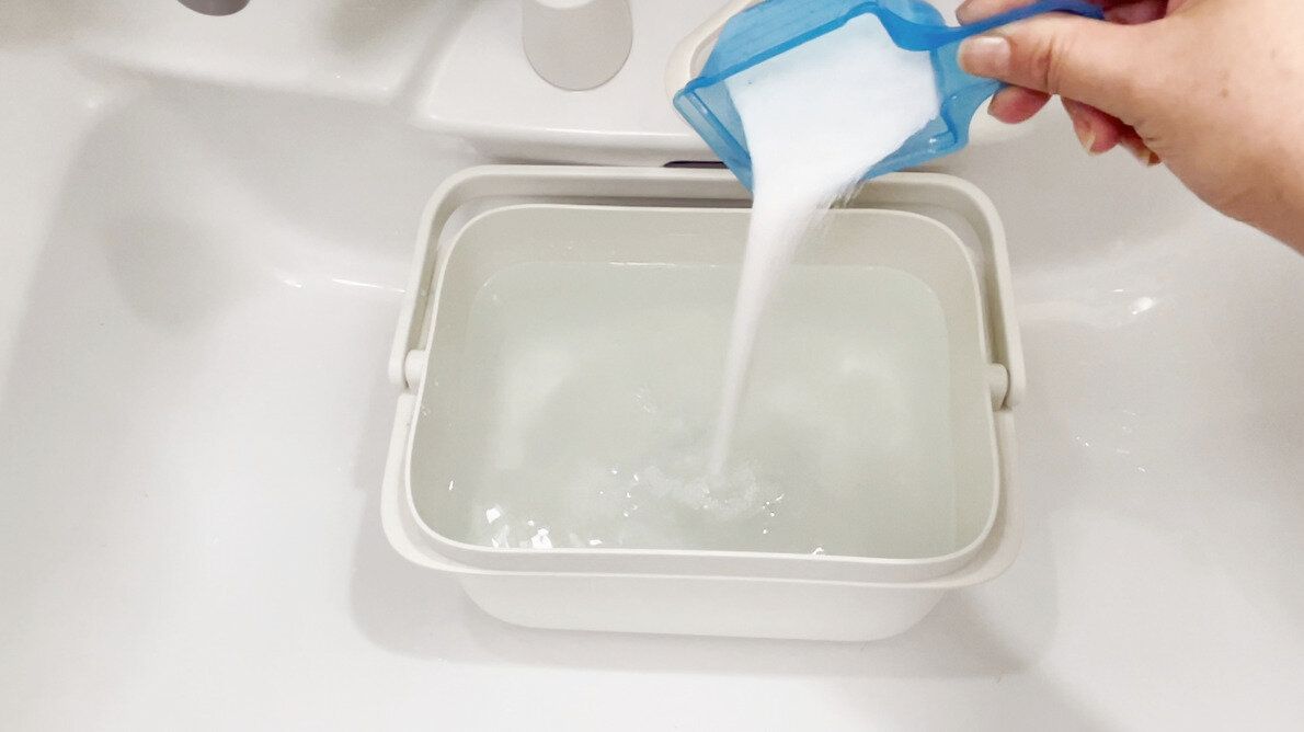 オキシクリーン溶液を作る