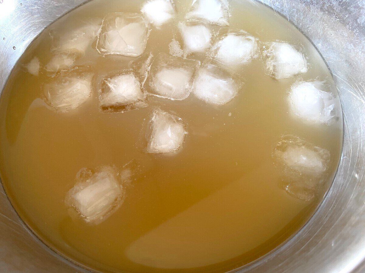 氷水で準備しておく