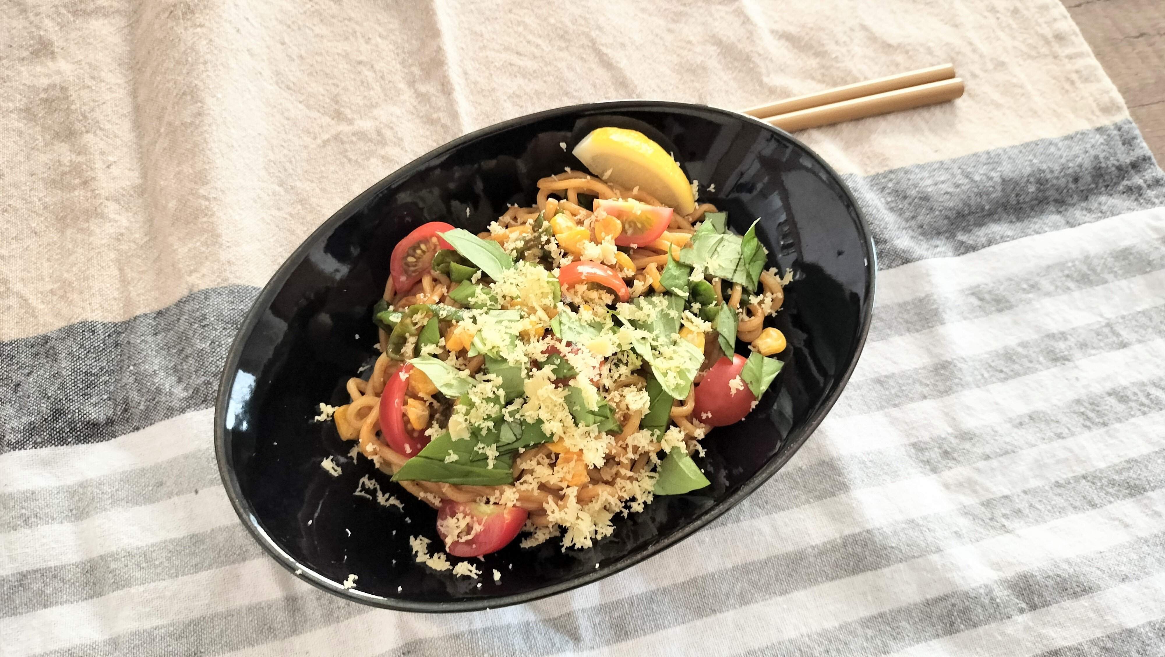 完成したやきそば