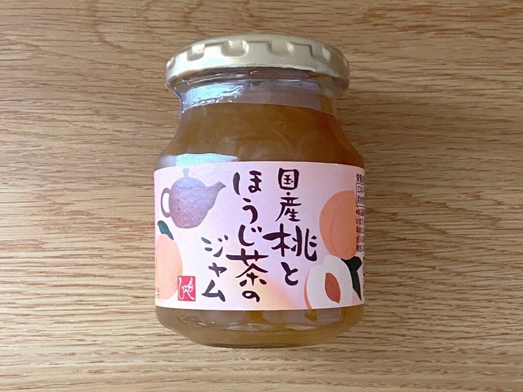 国産桃とほうじ茶のジャム