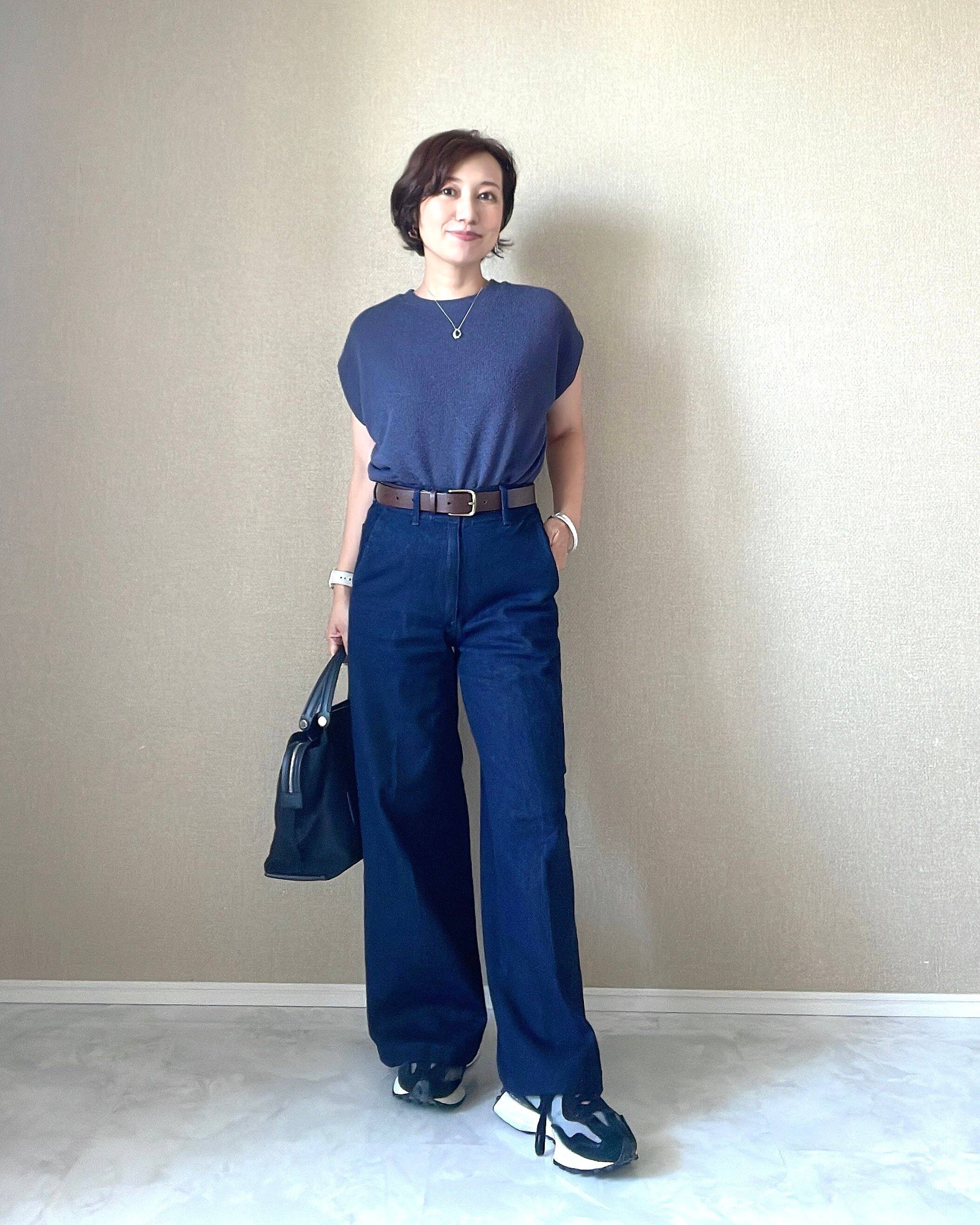 ユニクロ　ワイドトラウザージーンズ