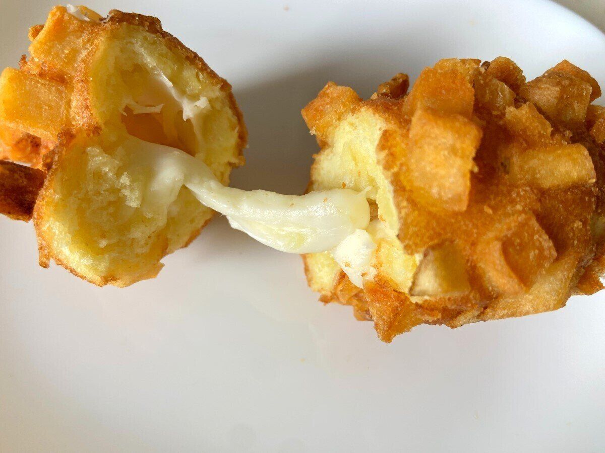 チーズが伸びる