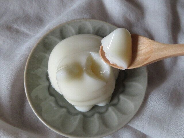 スプーンですくったところ