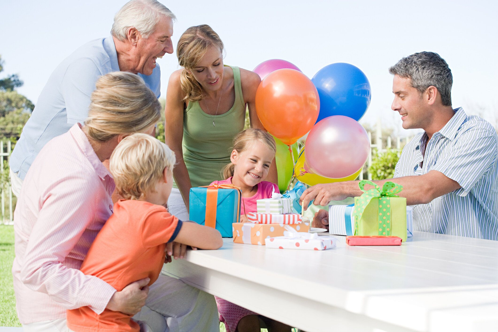 ご家族でのバースデーパーティーのようである