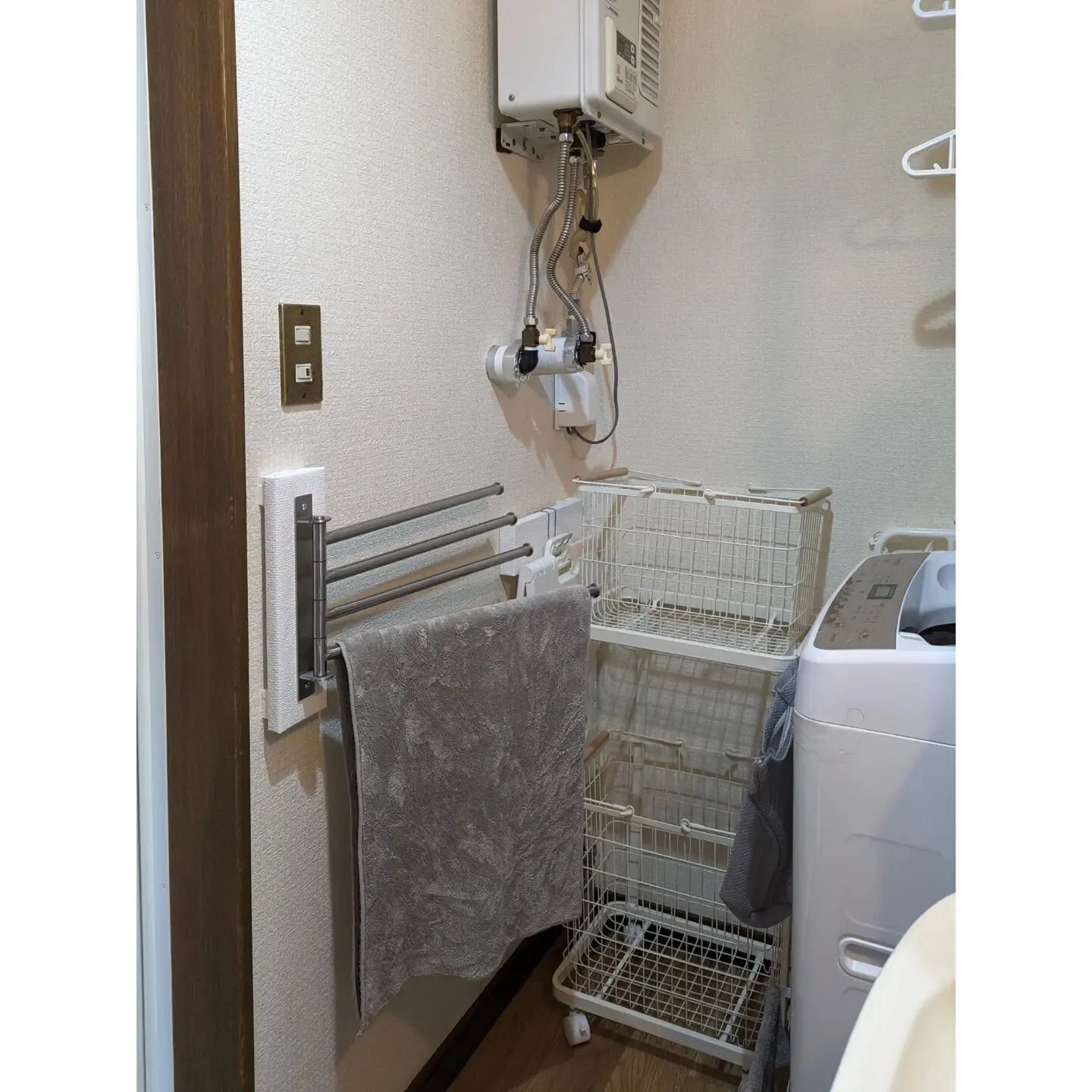 IKEAのアイテムでタオルを吊るして収納！