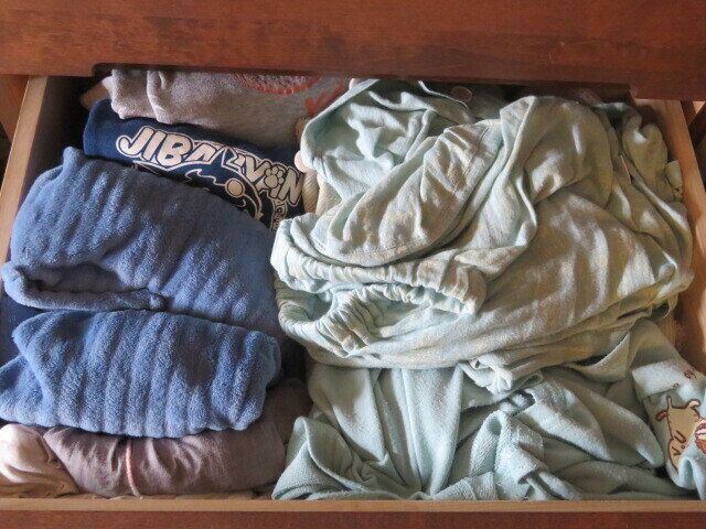 パジャマはしまわせる
