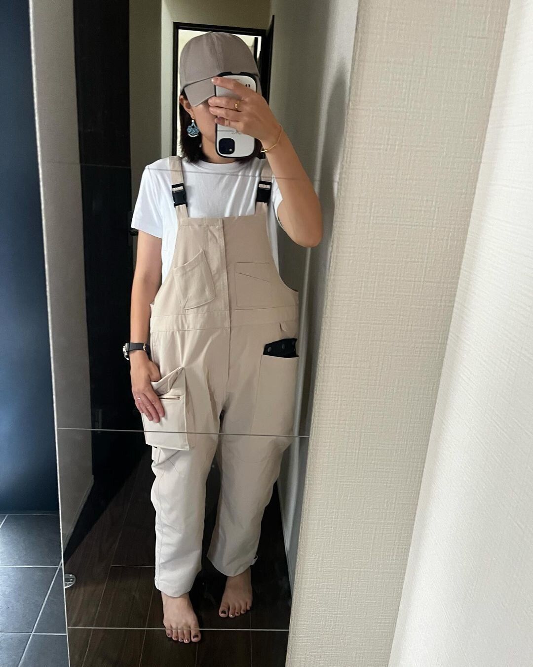 【ワークマン】子育てママ必見!公園着にもオススメなサロペット