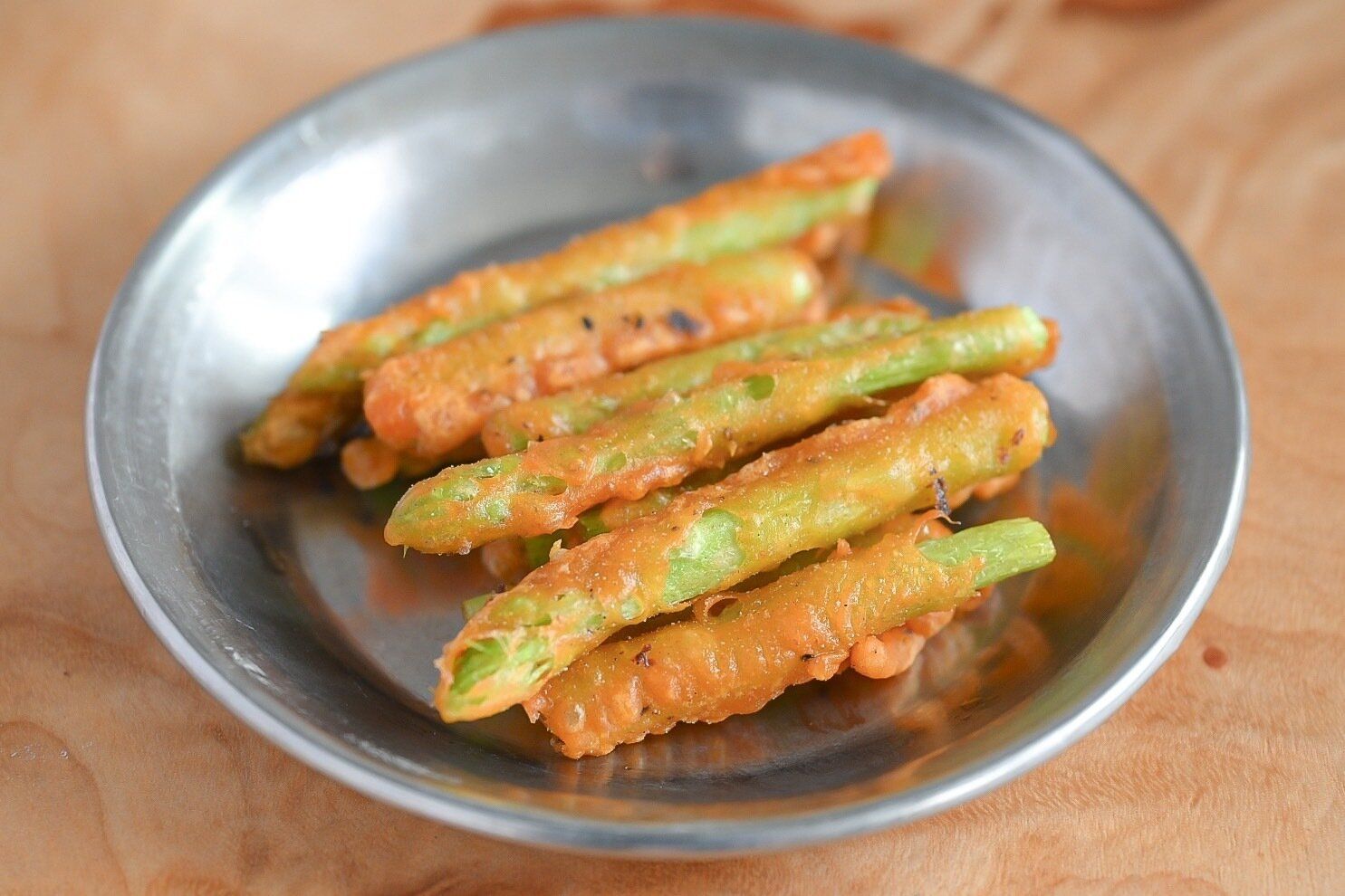 アスパラの揚げ物