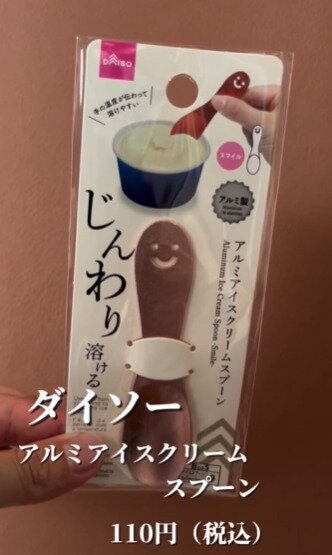 アルミアイスクリームスプーン、ダイソーなら110円で買えます!