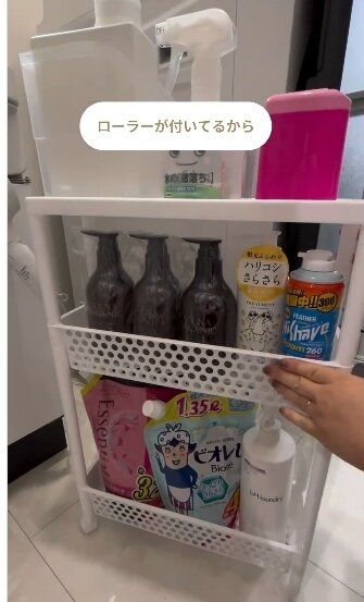 インスタでバズり中！「組み立て式ラック （3段、スリムタイプ） 」