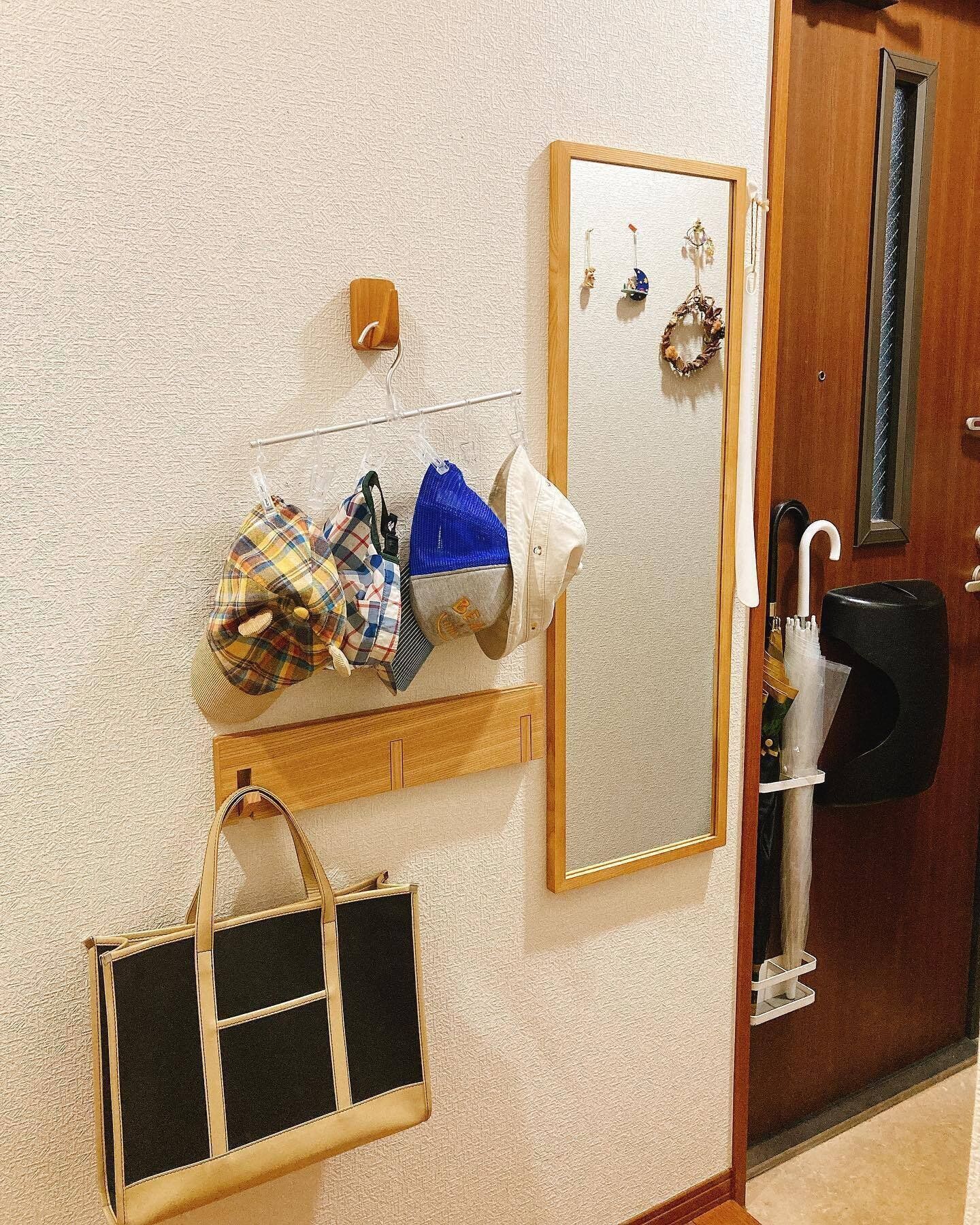 無印アイテムをつかった帽子収納アイデア