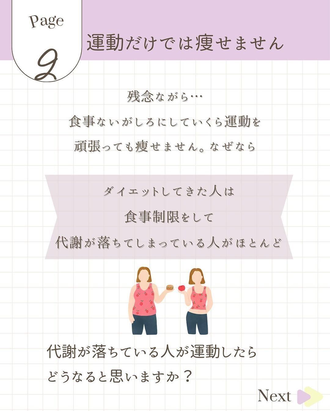 運動だけでは痩せません