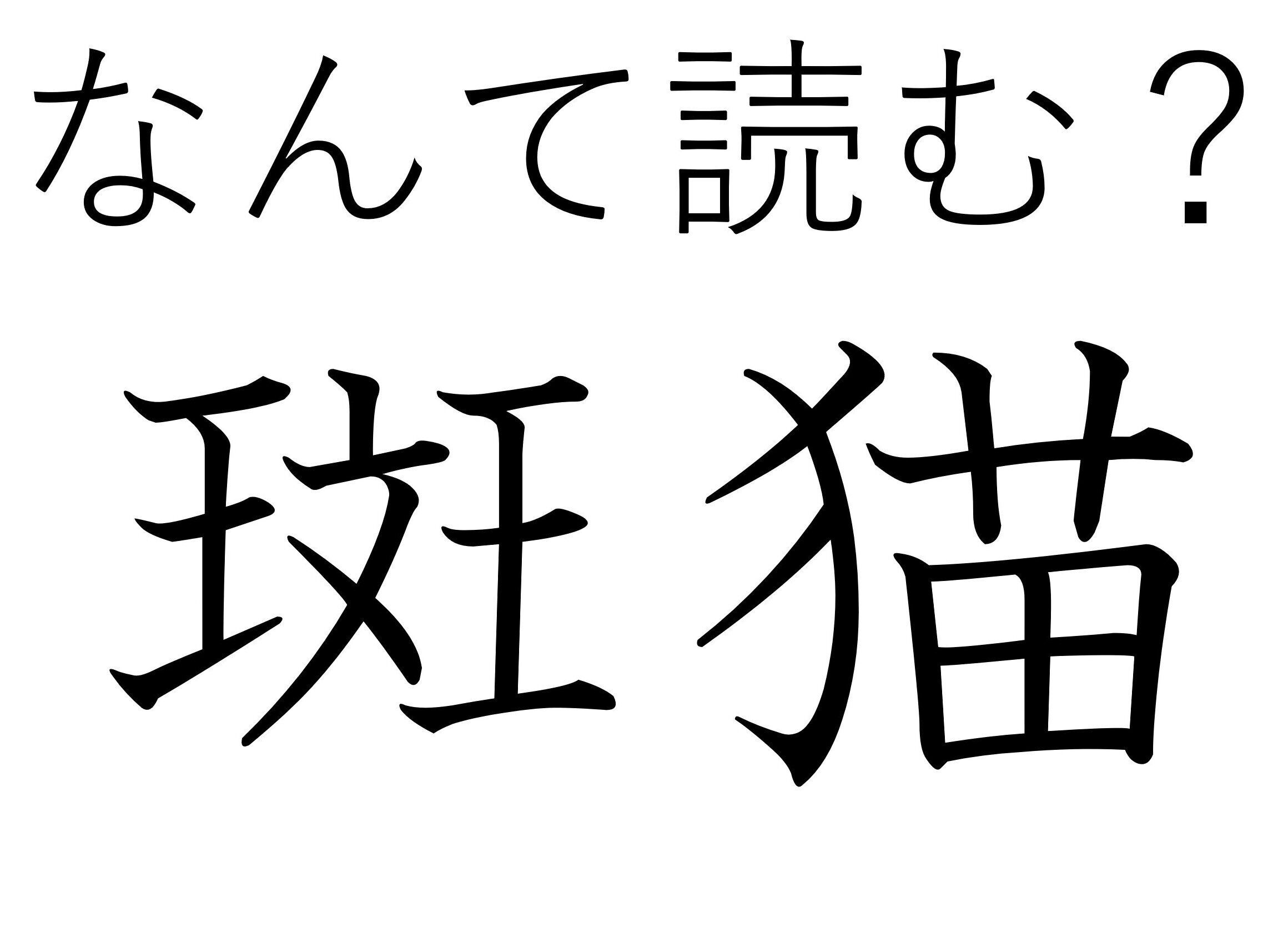 「ぶちねこ」とも読めるけど、違う読み方もあります…難読漢字「斑猫」はなんて読む?
