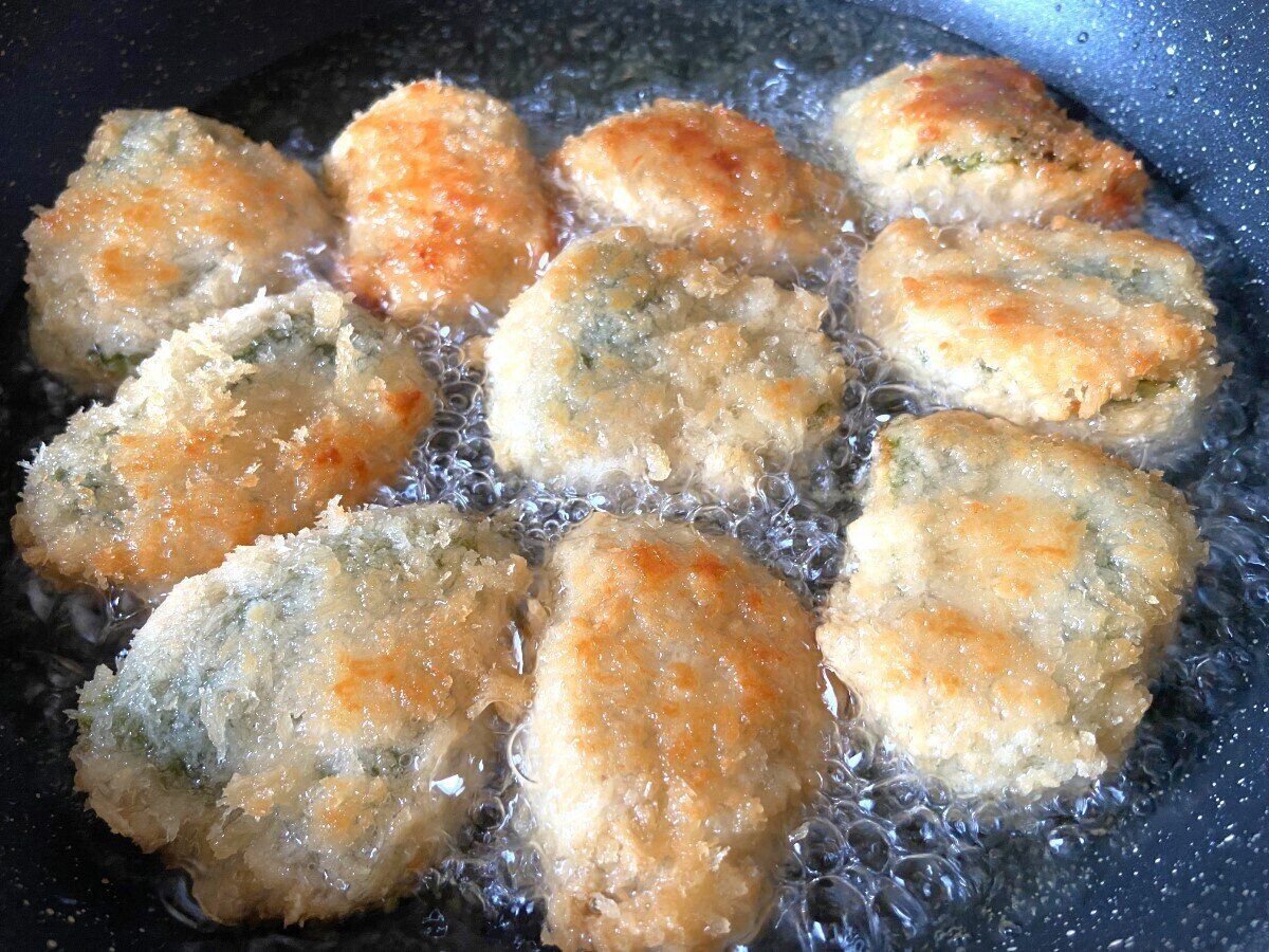 じっくり揚げる