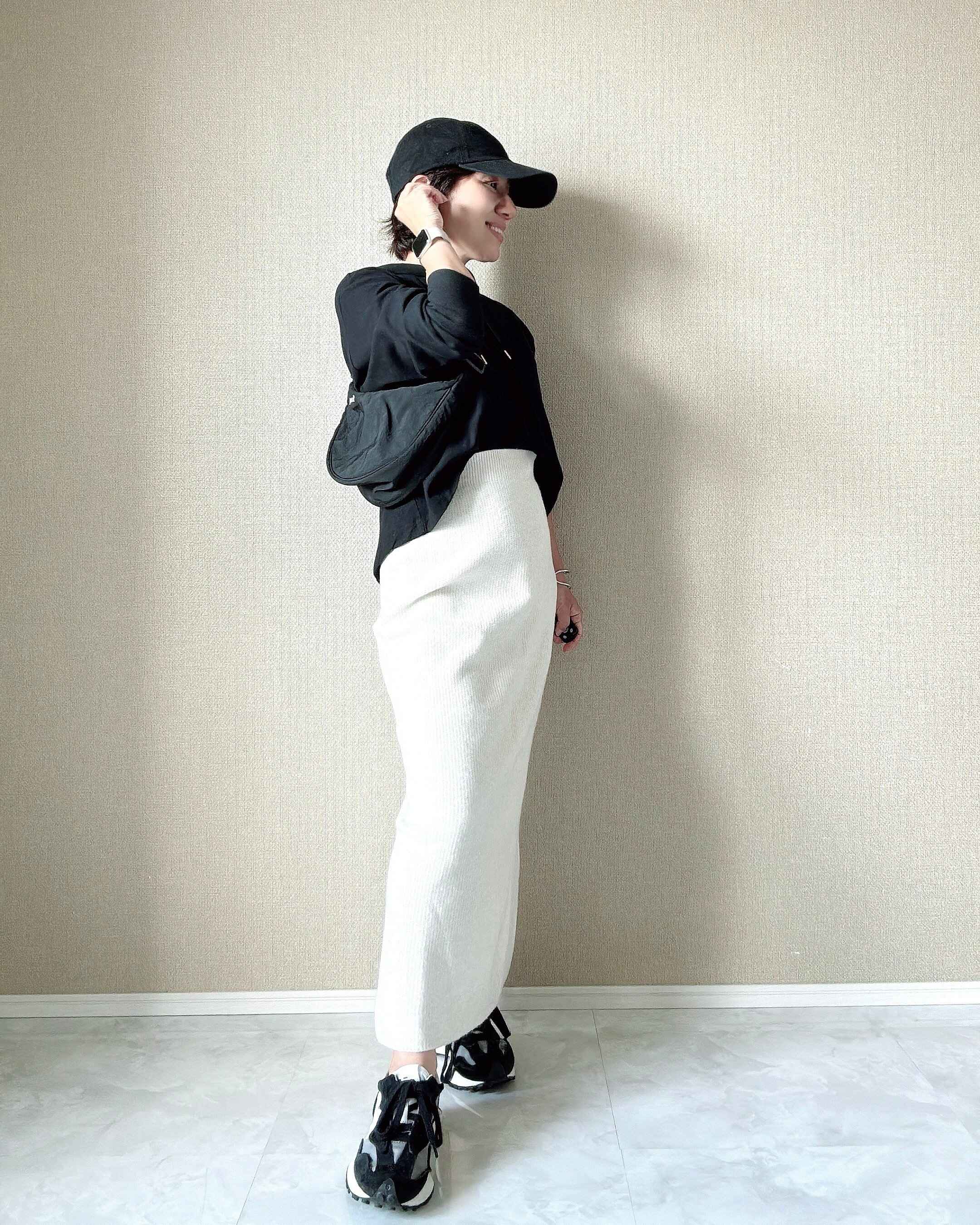 ユニクロ　3Dスフレヤーンスカート