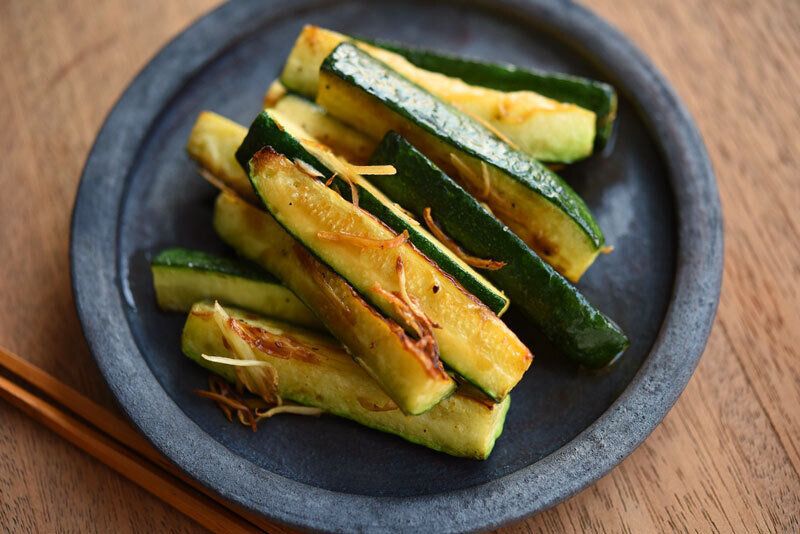 ズッキーニの生姜炒めのレシピ