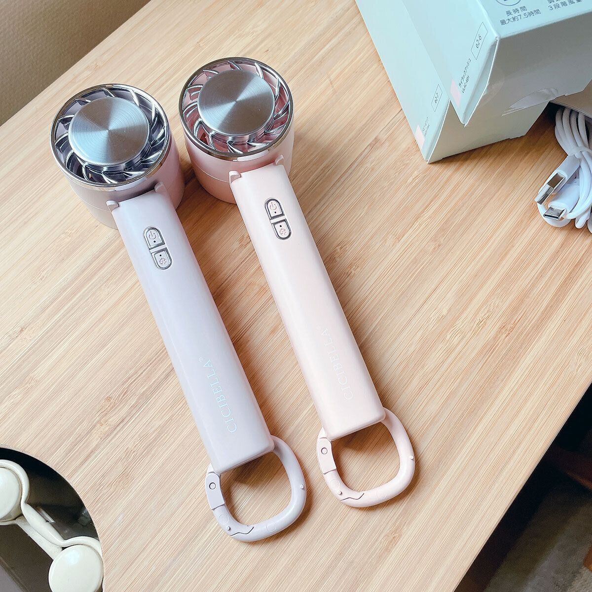 冷却プレート付きハンディファン