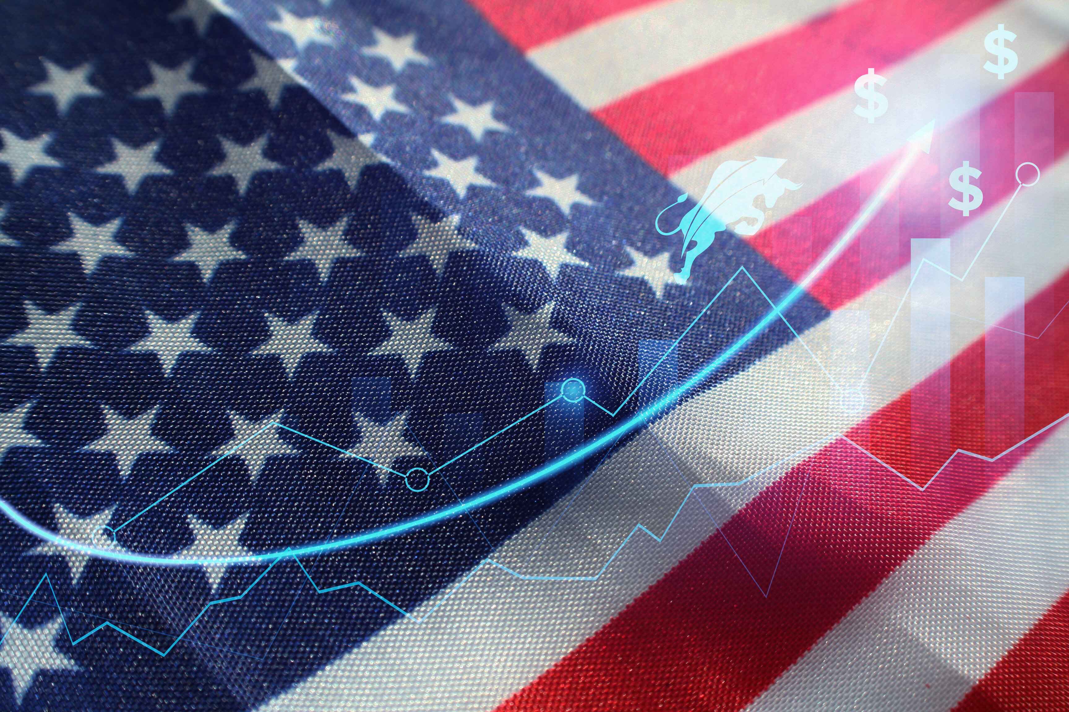 米国におけるブルマーキーのビジネスとファイナンスのコンセプト