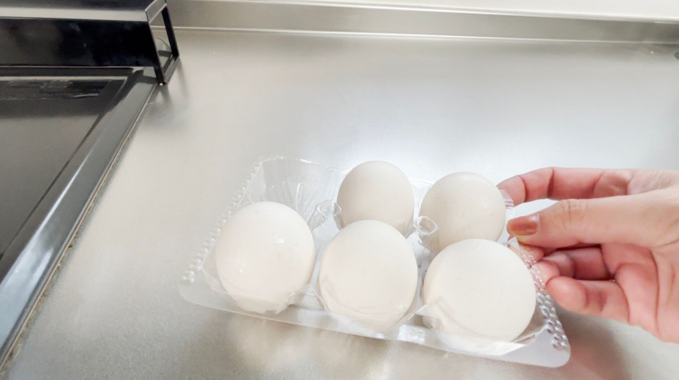 卵を常温に戻す