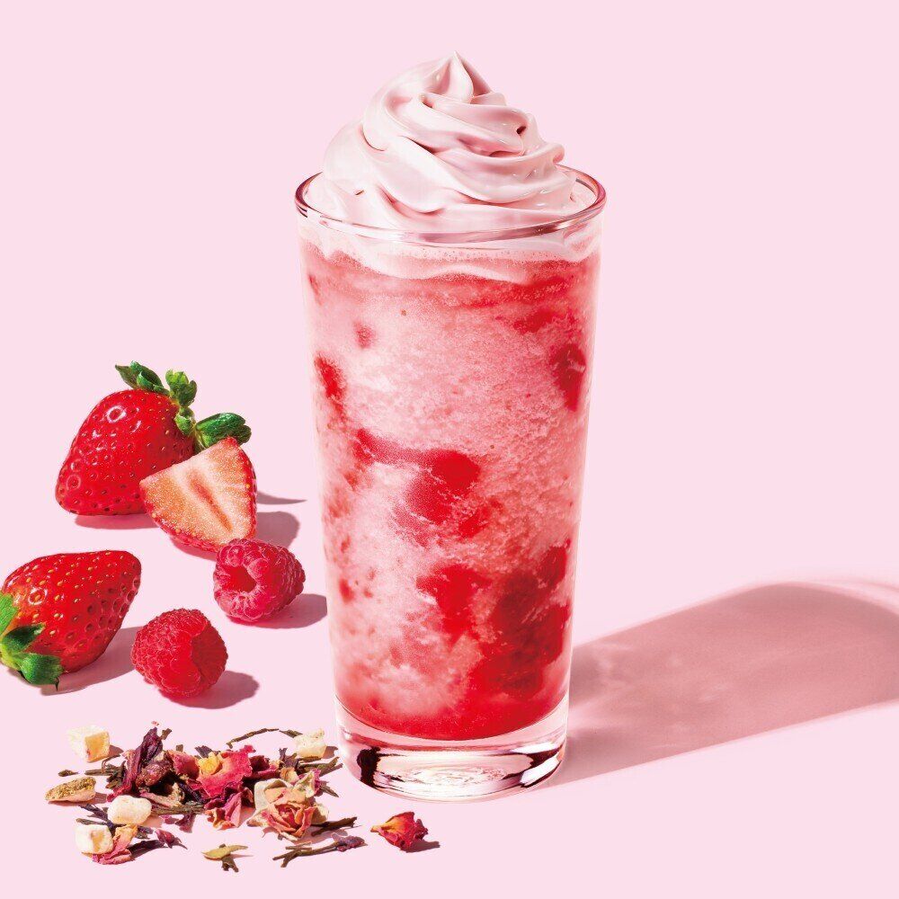 ラズベリー&さくらアリュールティーフラペチーノ